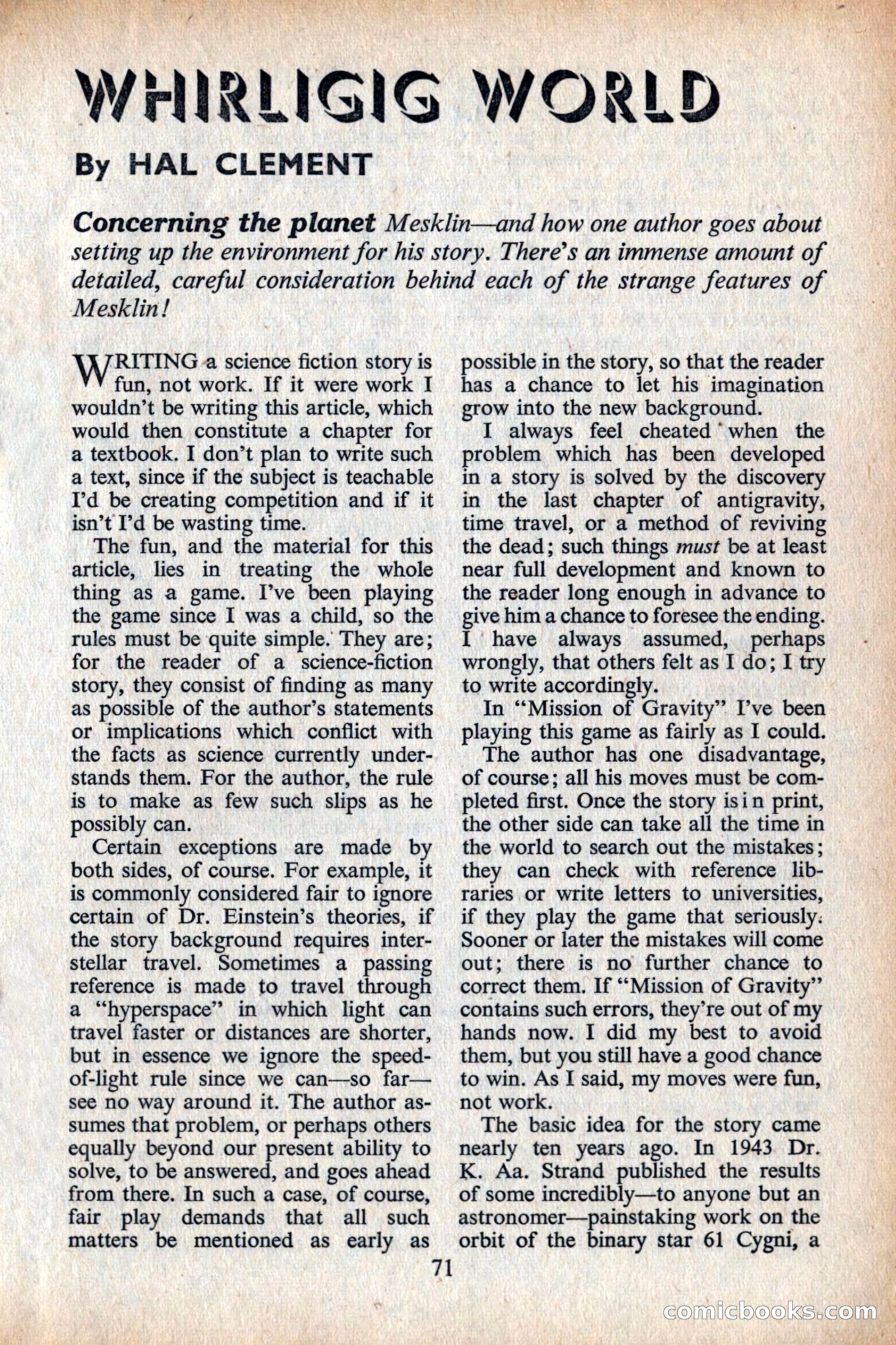 Astounding Science Fiction, British Edition — page 73 of 132