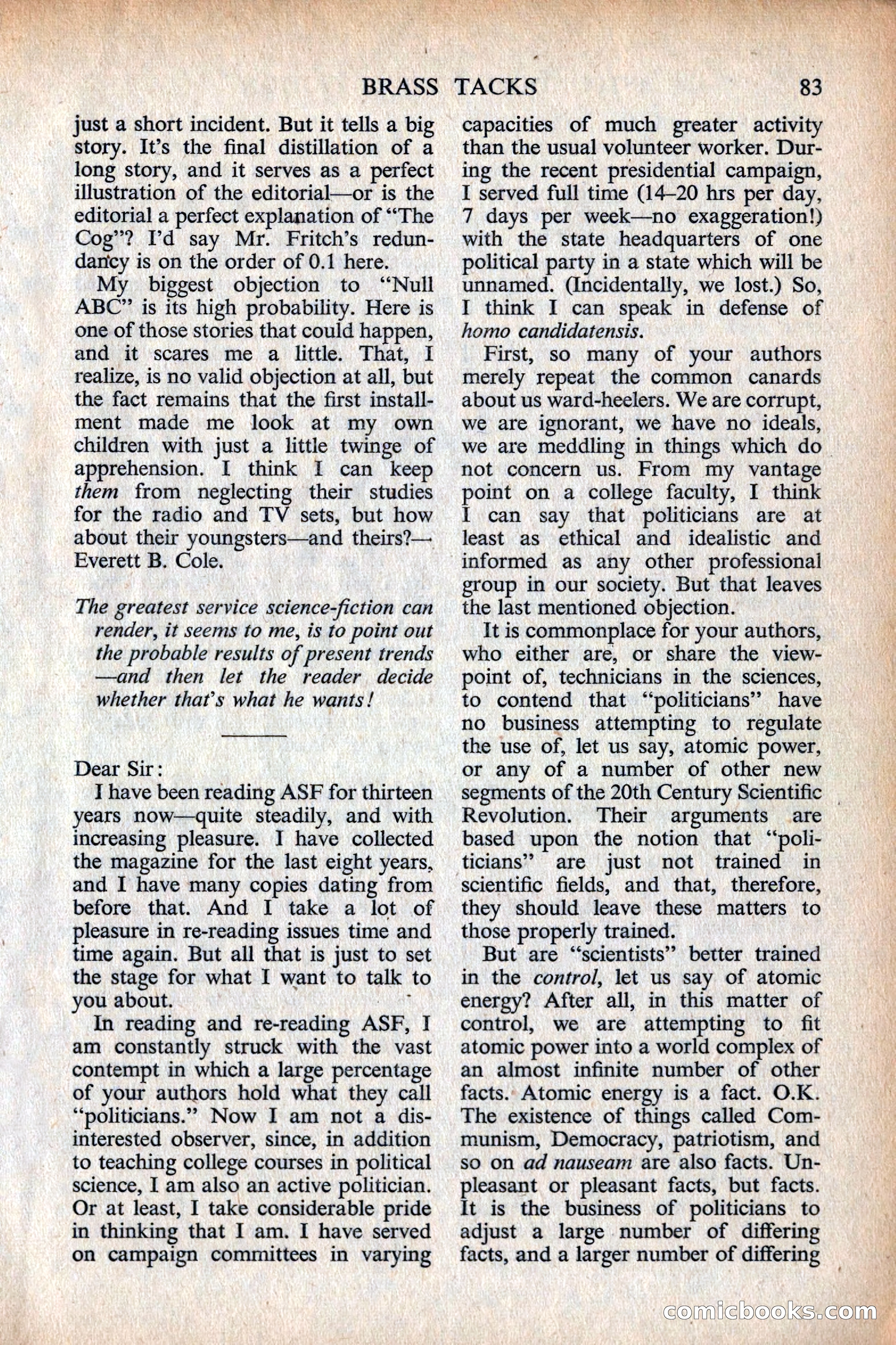 Astounding Science Fiction, British Edition — page 85 of 132