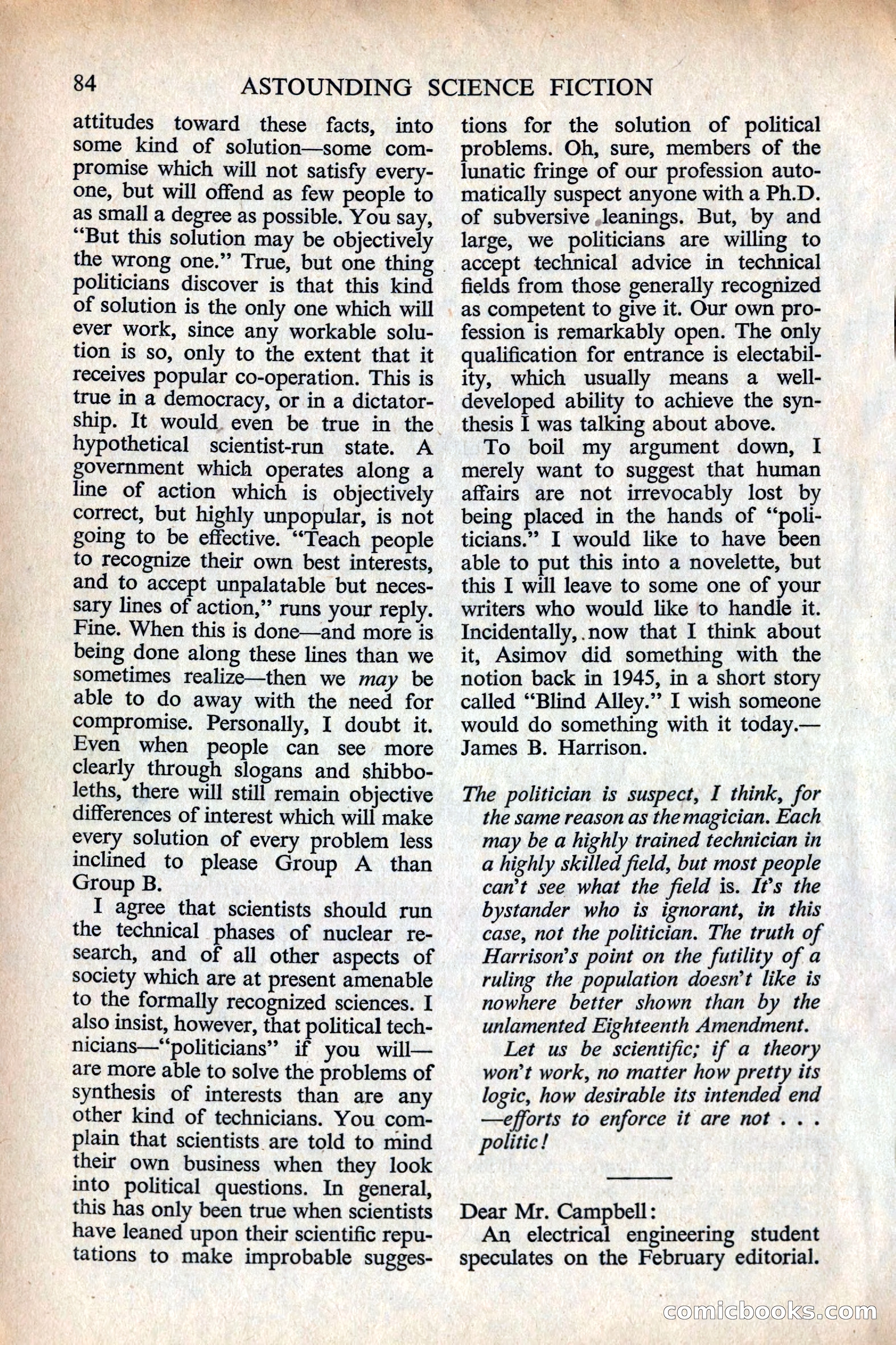 Astounding Science Fiction, British Edition — page 86 of 132