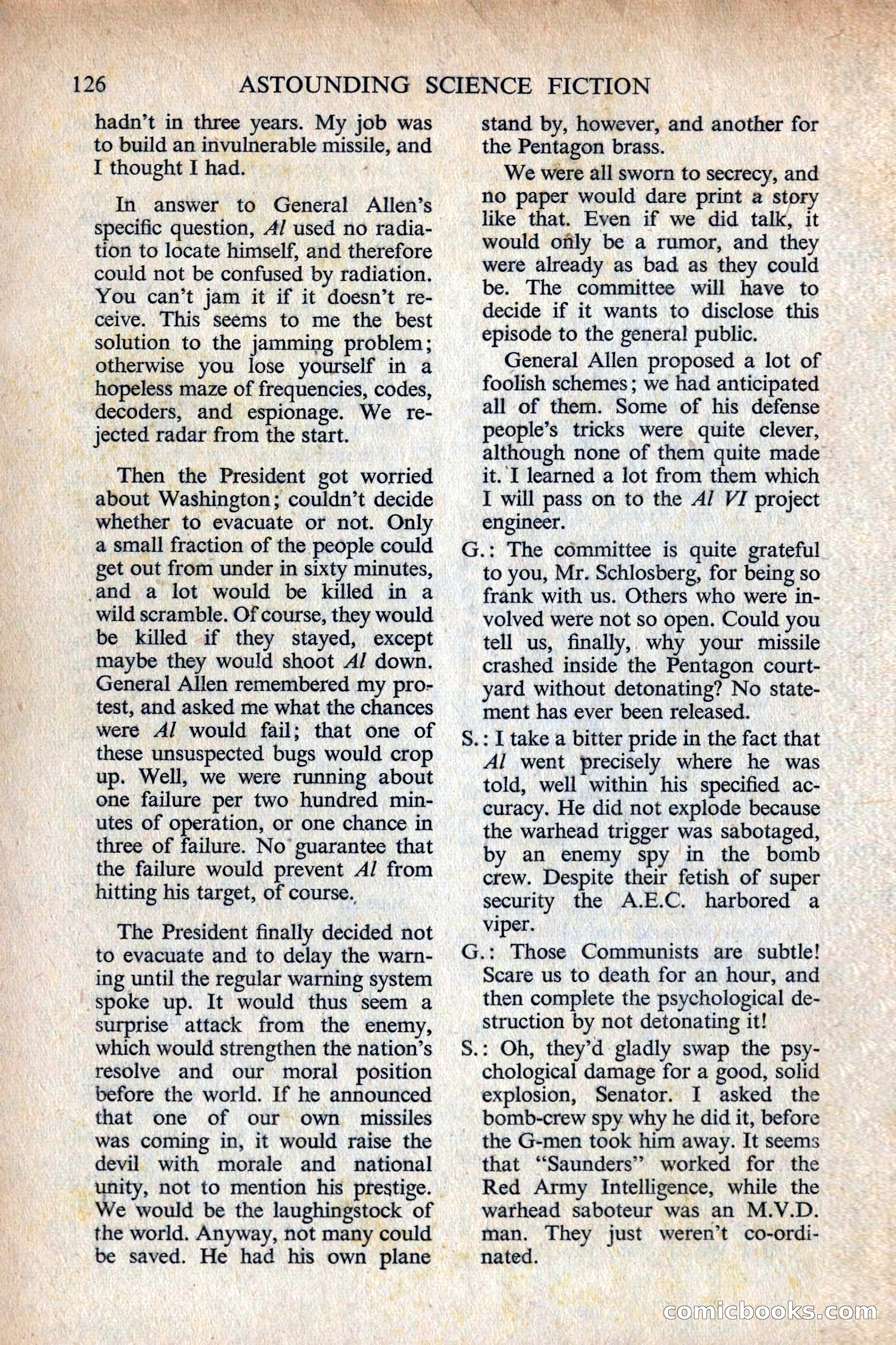 Astounding Science Fiction, British Edition — page 128 of 132