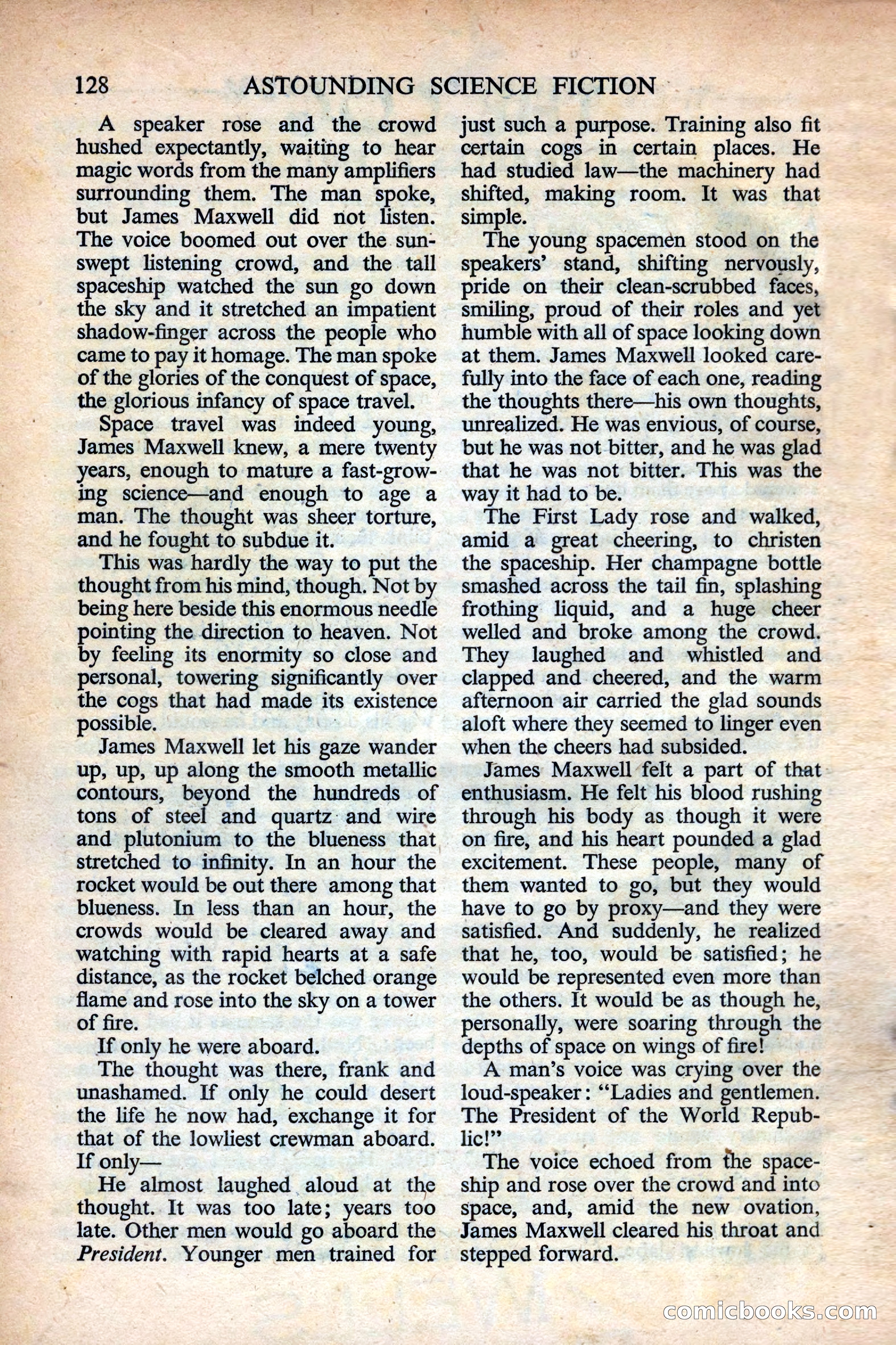 Astounding Science Fiction, British Edition — page 130 of 132