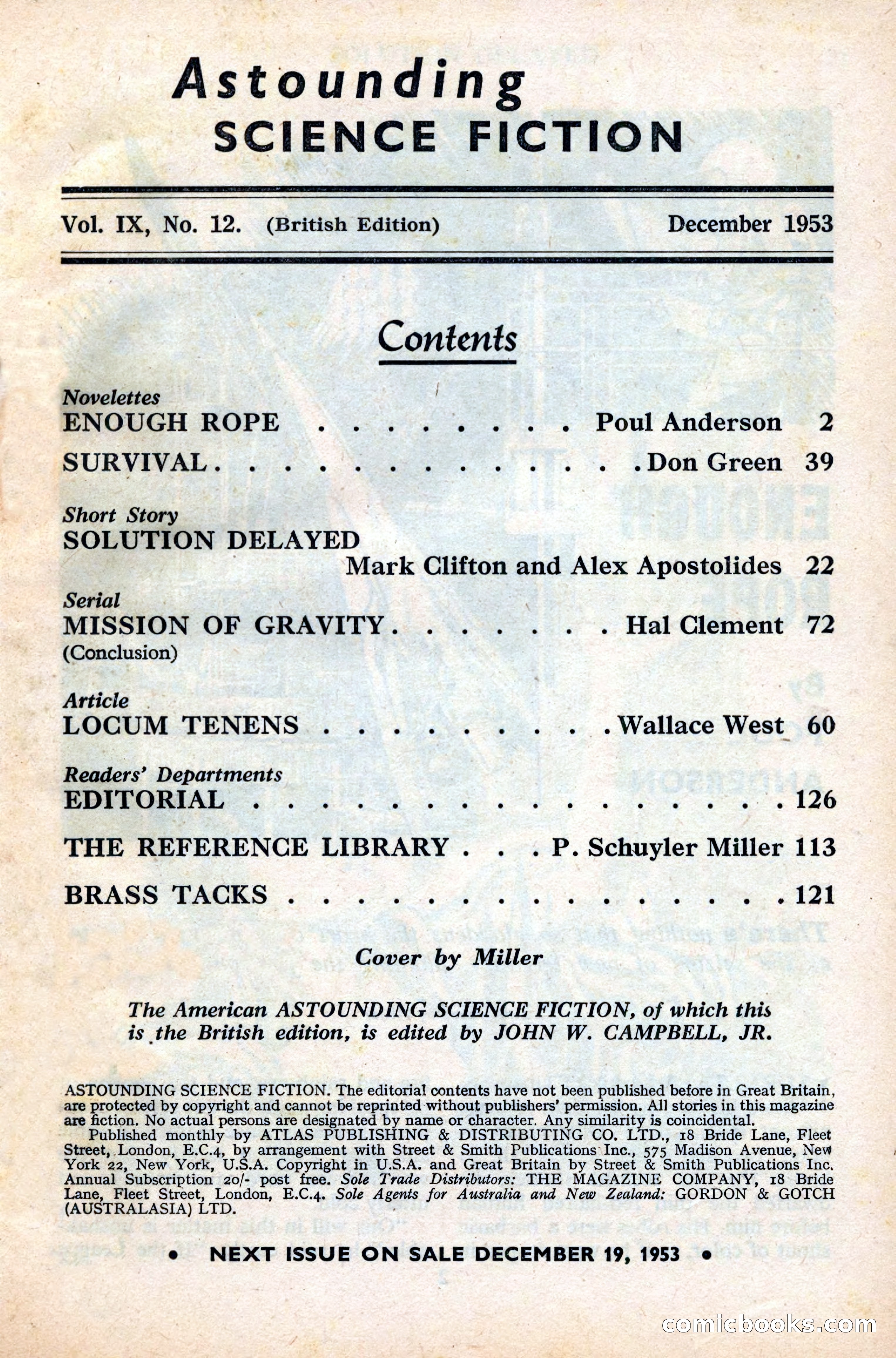 Astounding Science Fiction, British Edition — page 3 of 132