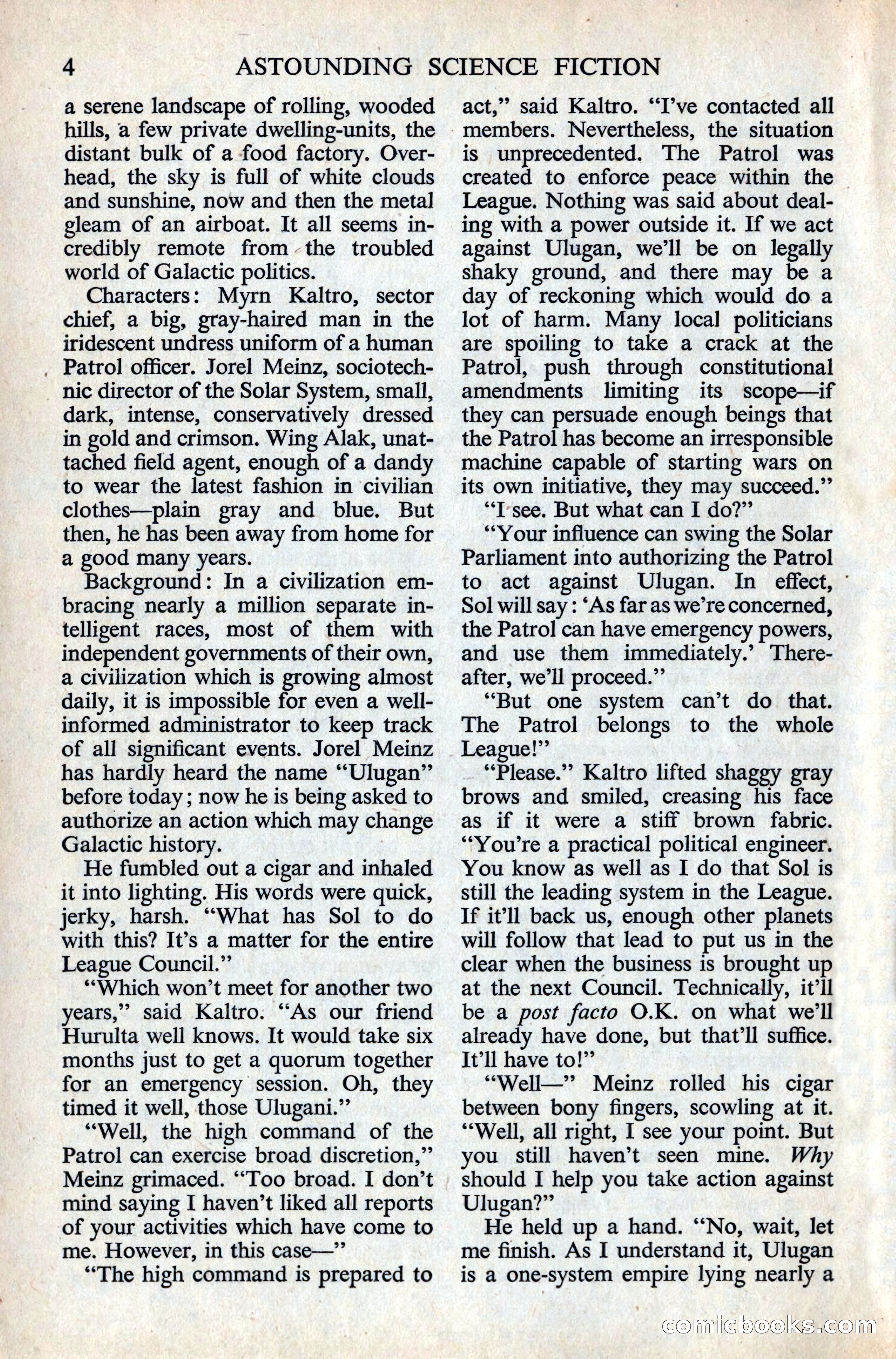 Astounding Science Fiction, British Edition — page 6 of 132