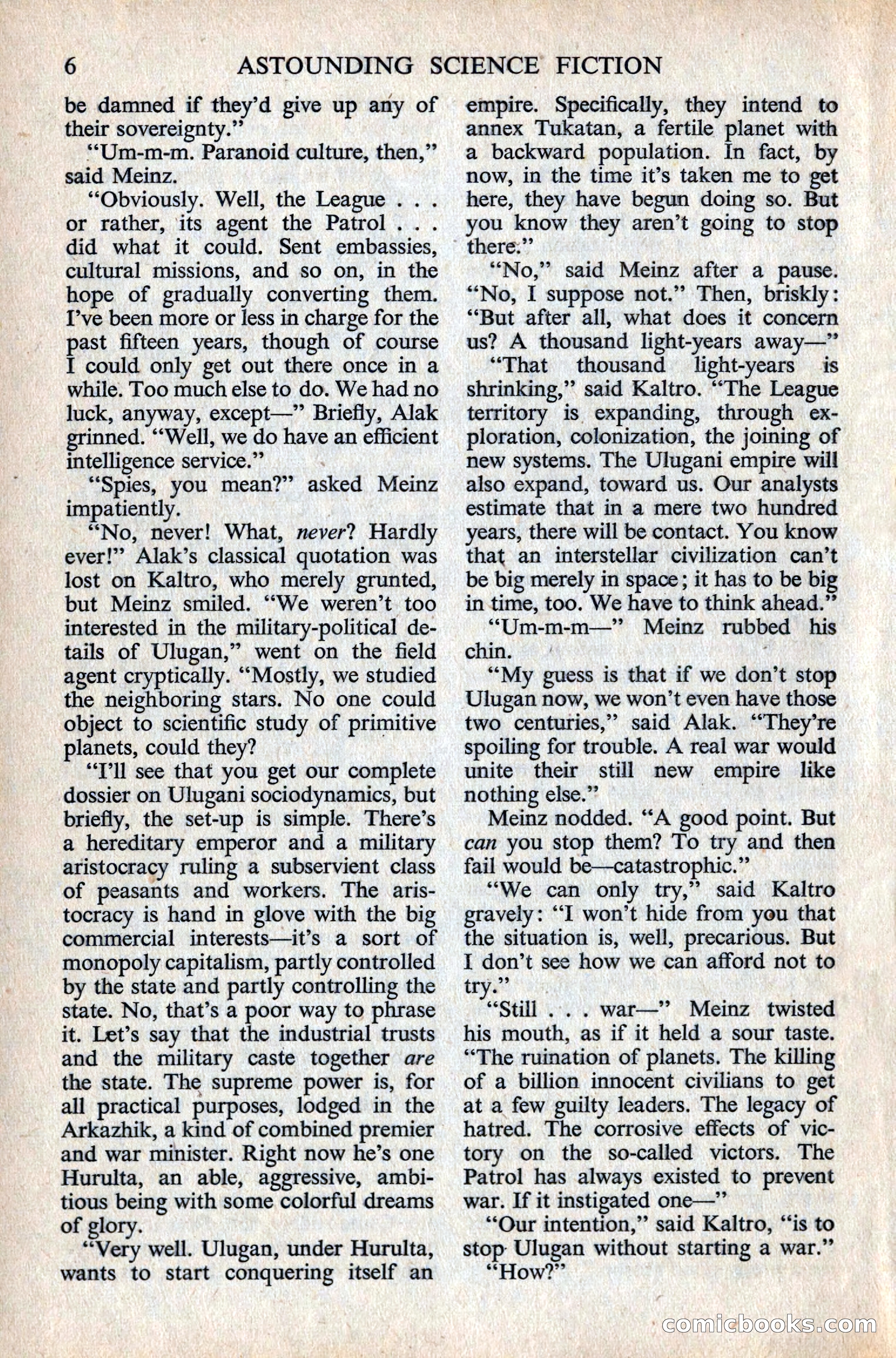 Astounding Science Fiction, British Edition — page 7 of 132