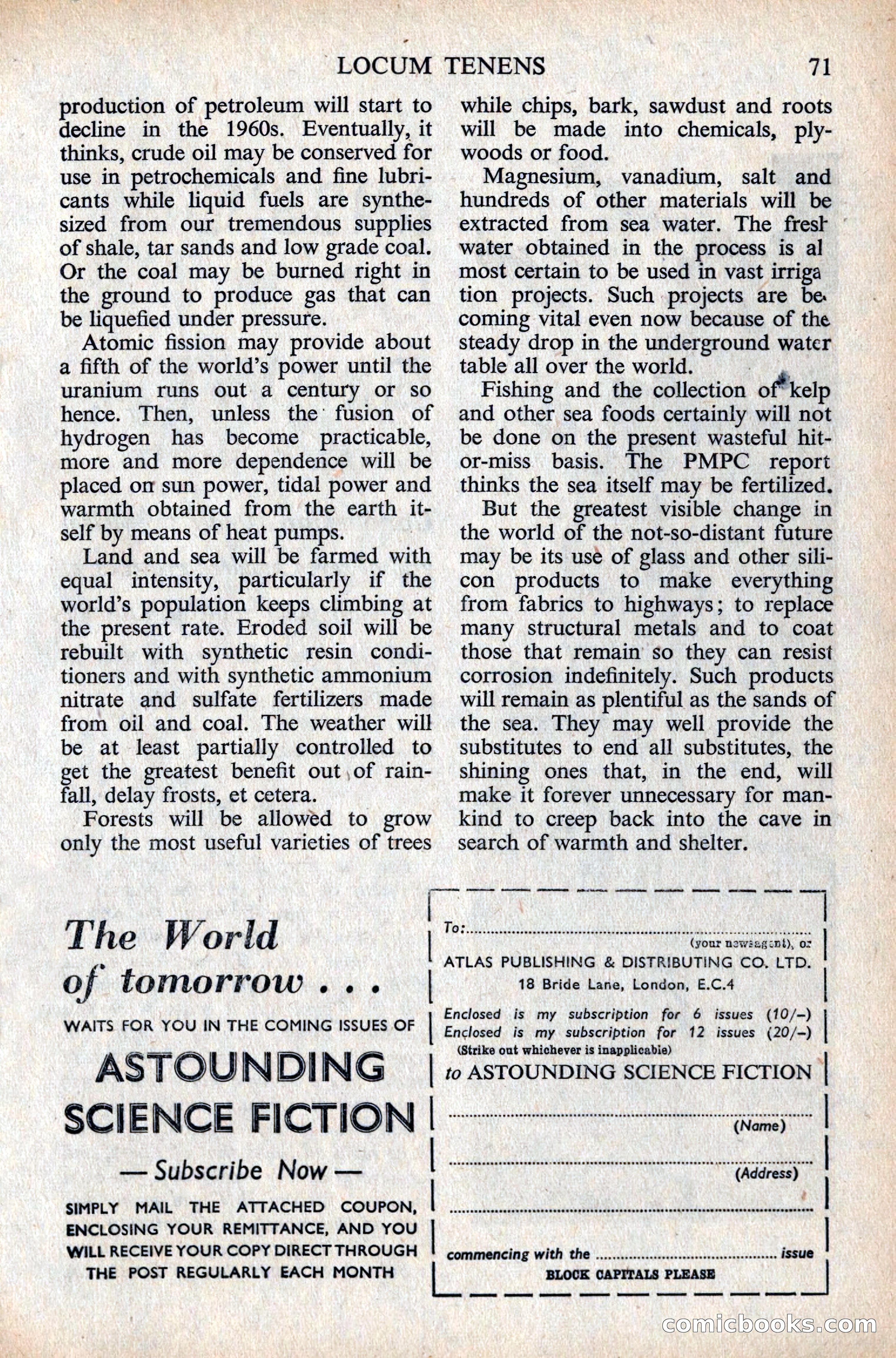 Astounding Science Fiction, British Edition — page 73 of 132