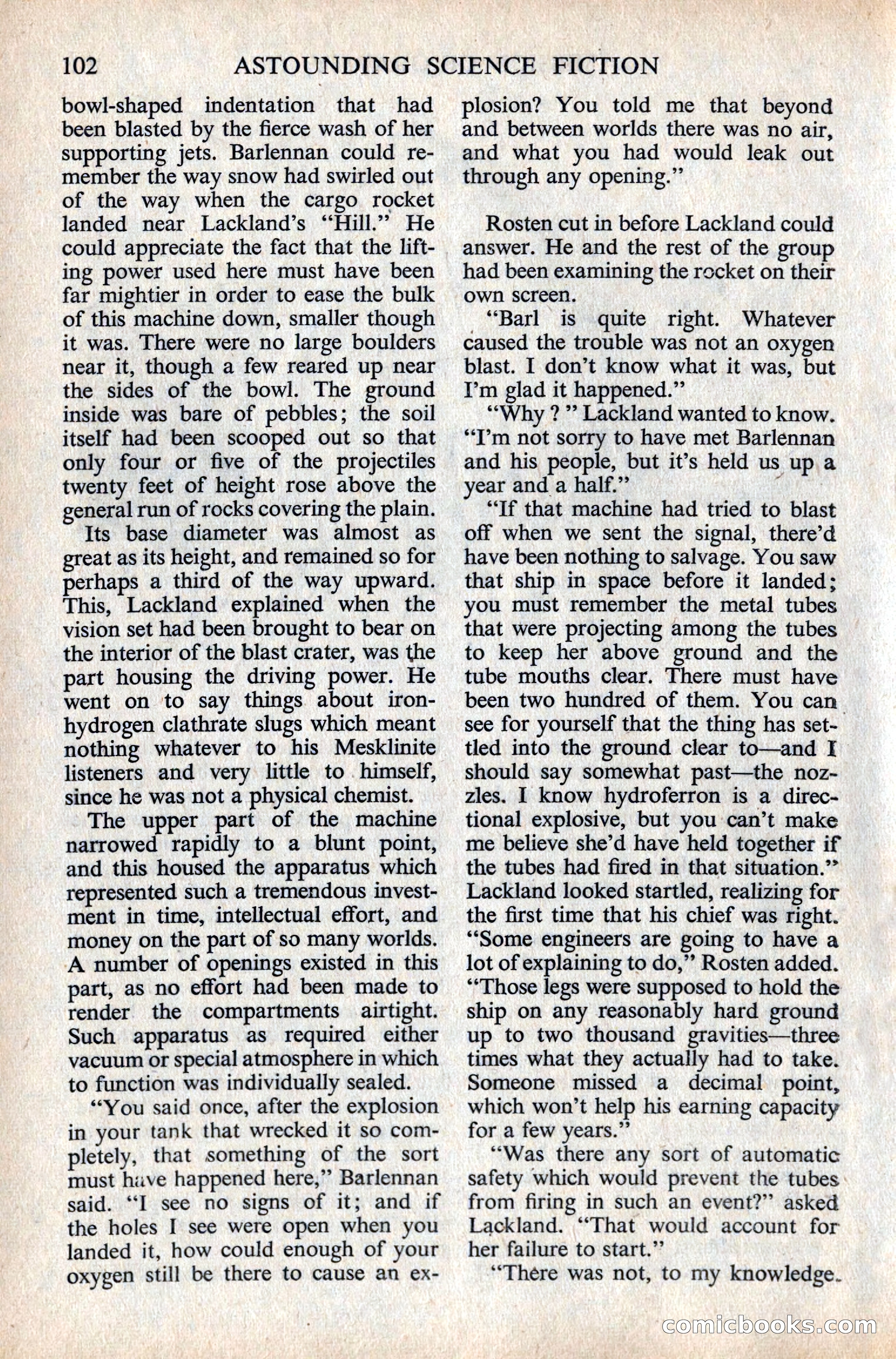 Astounding Science Fiction, British Edition — page 104 of 132