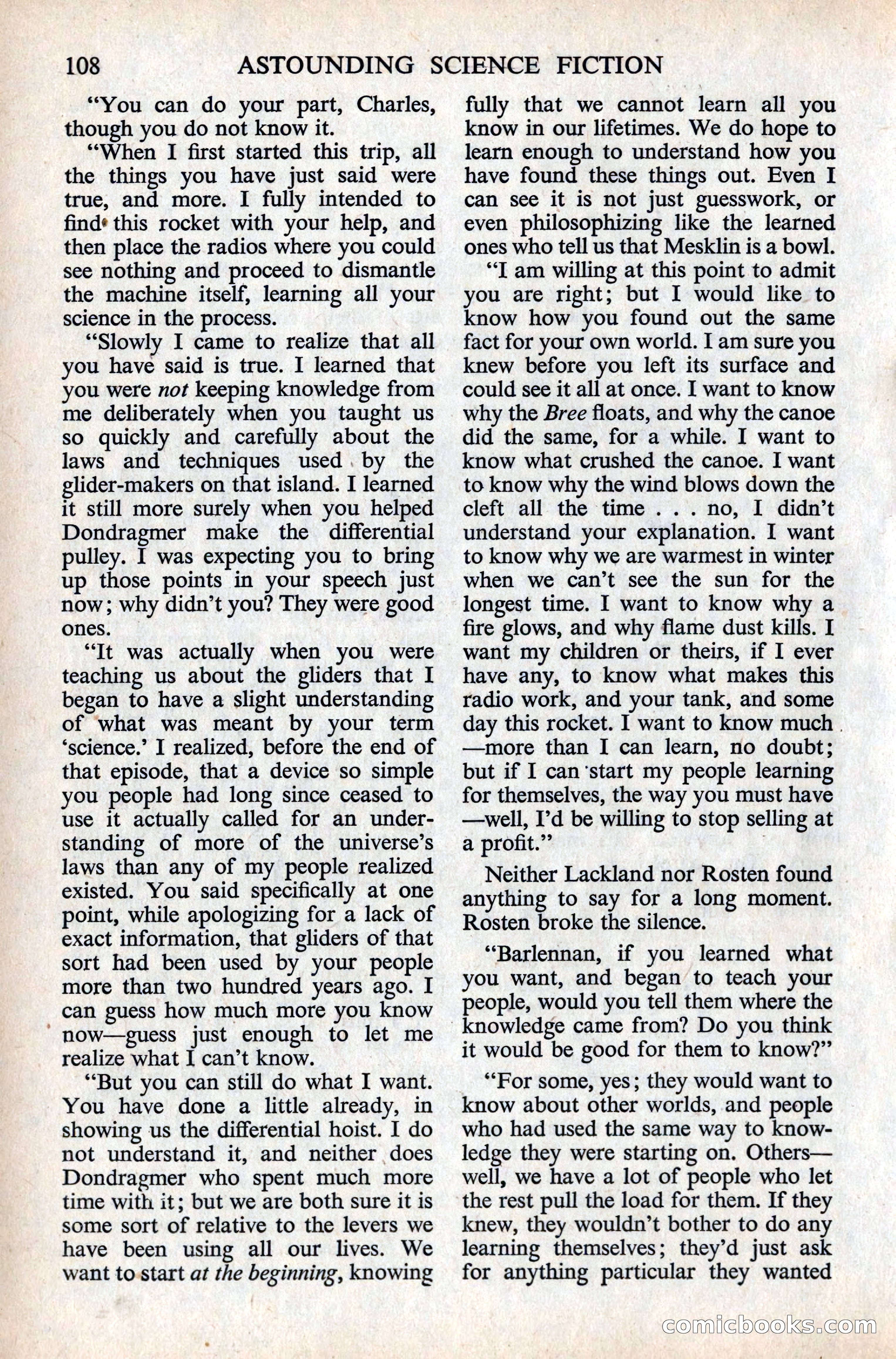 Astounding Science Fiction, British Edition — page 110 of 132