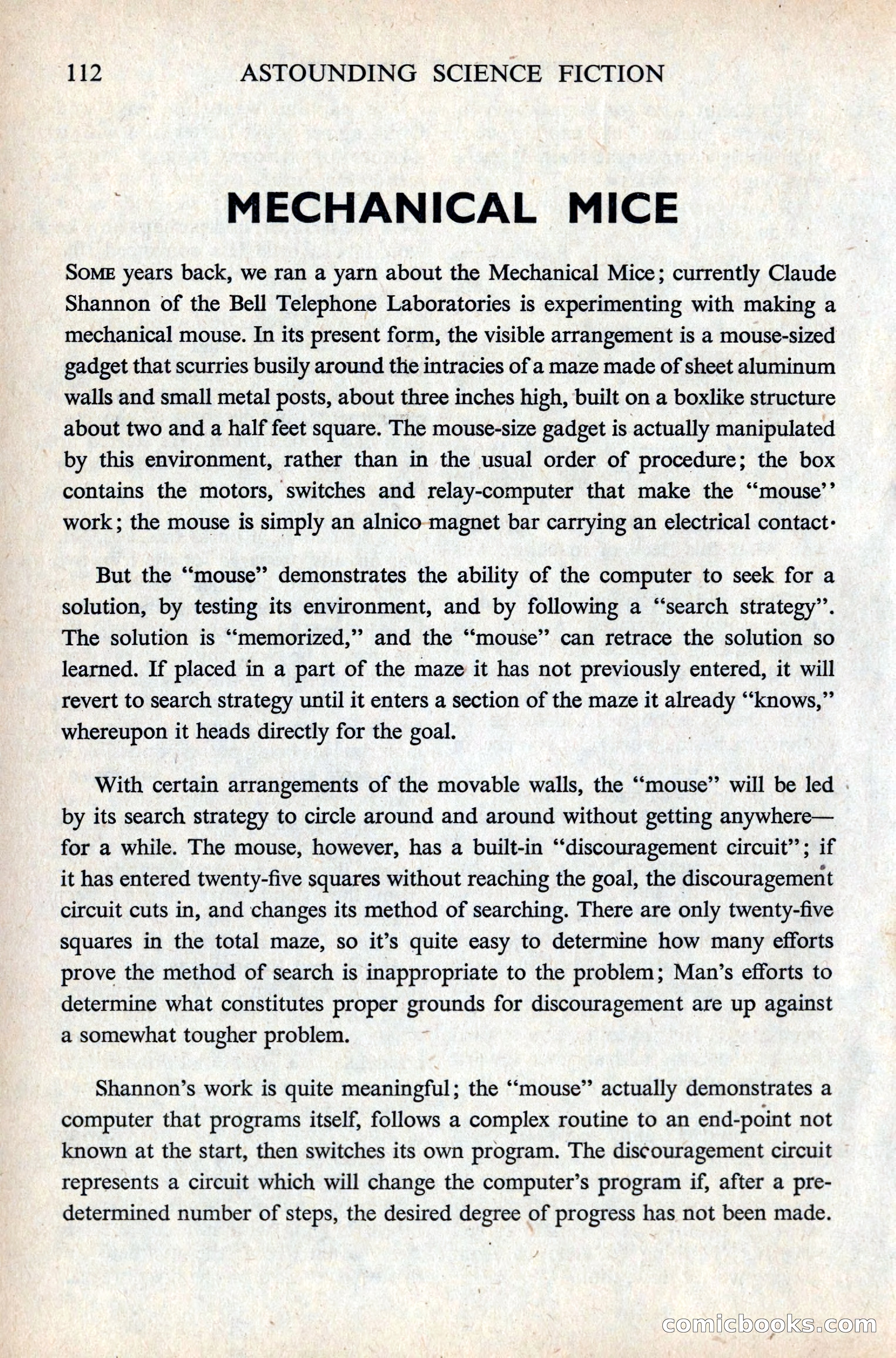 Astounding Science Fiction, British Edition — page 114 of 132