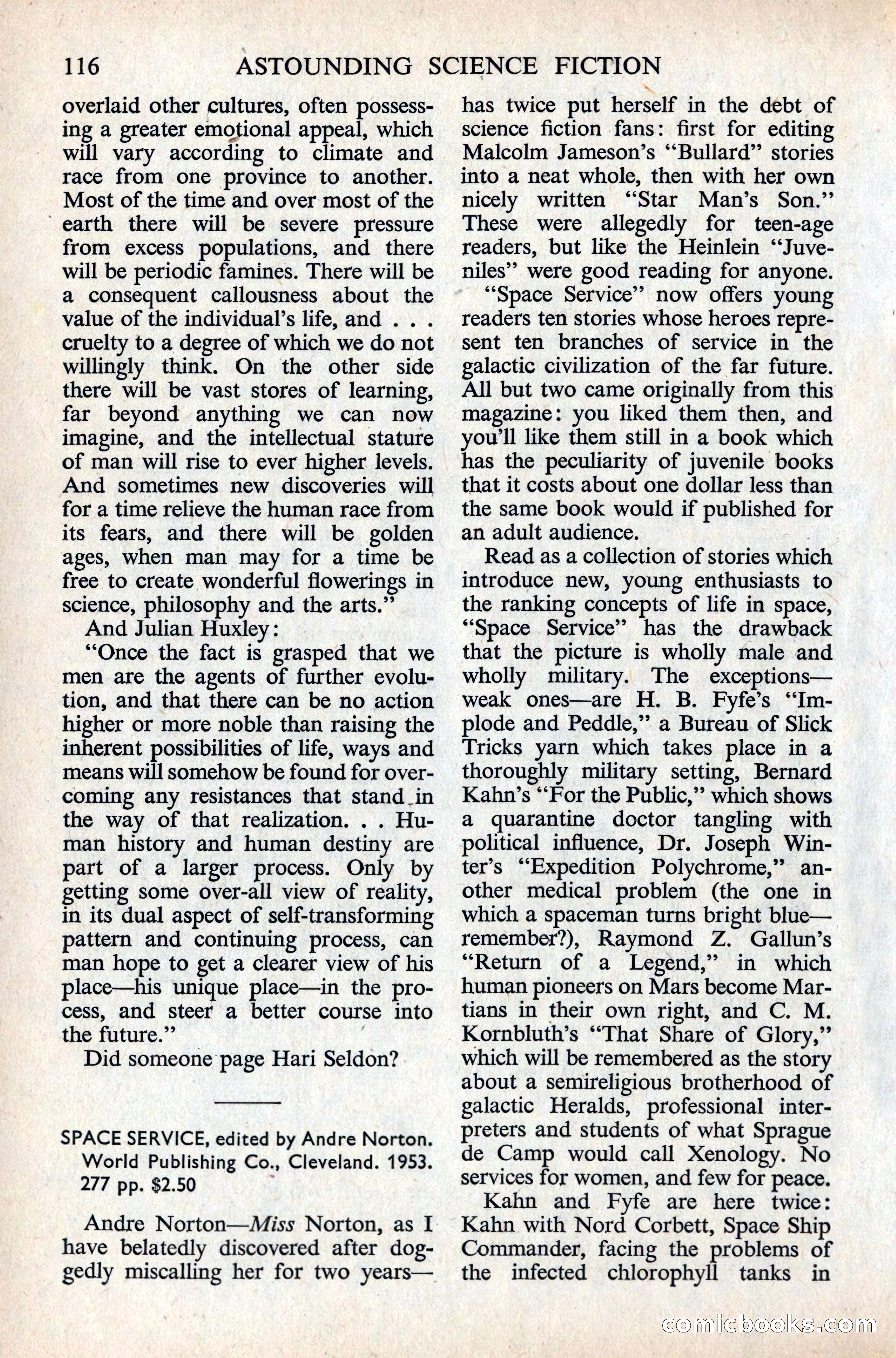 Astounding Science Fiction, British Edition — page 118 of 132