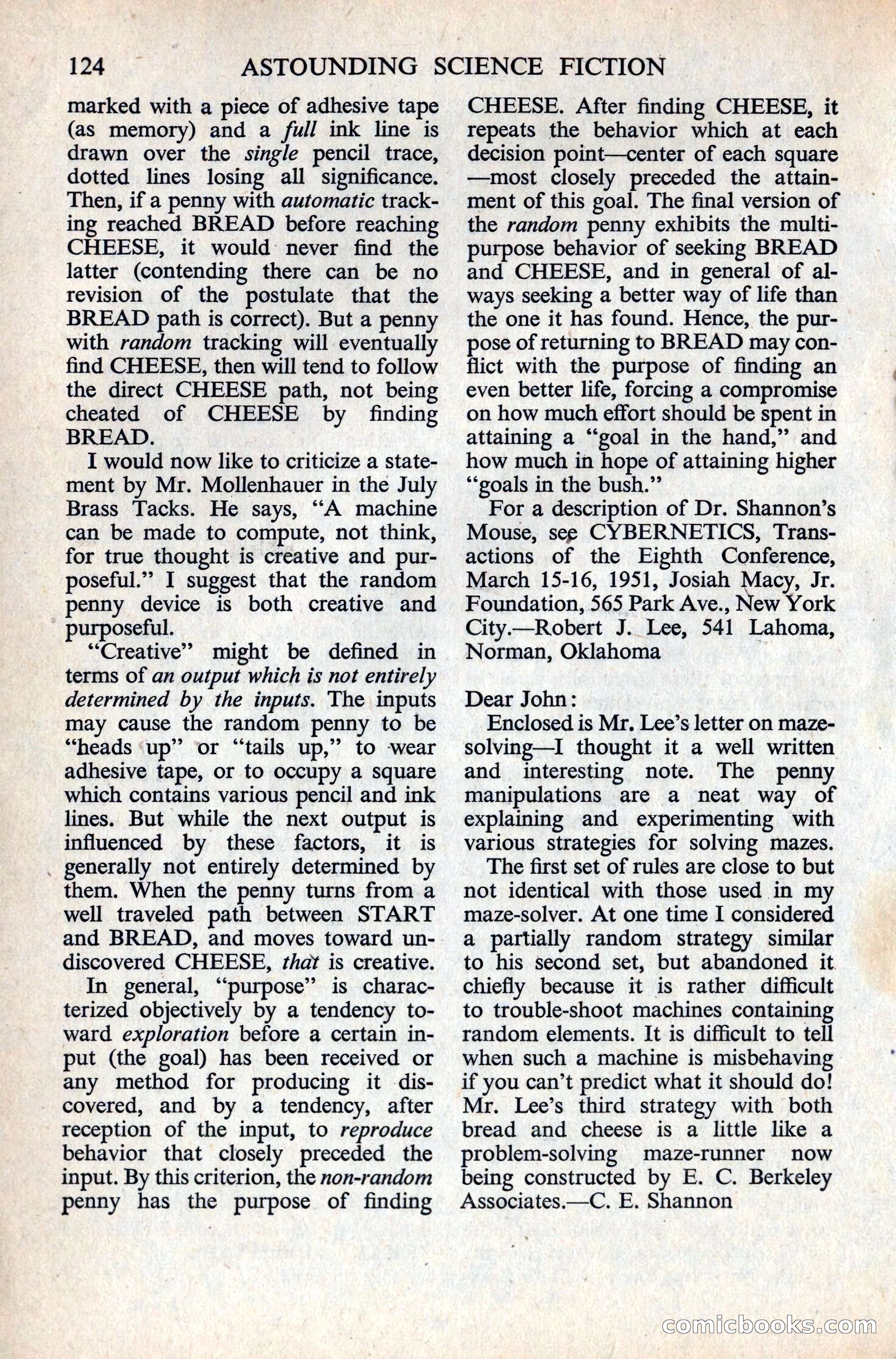 Astounding Science Fiction, British Edition — page 126 of 132