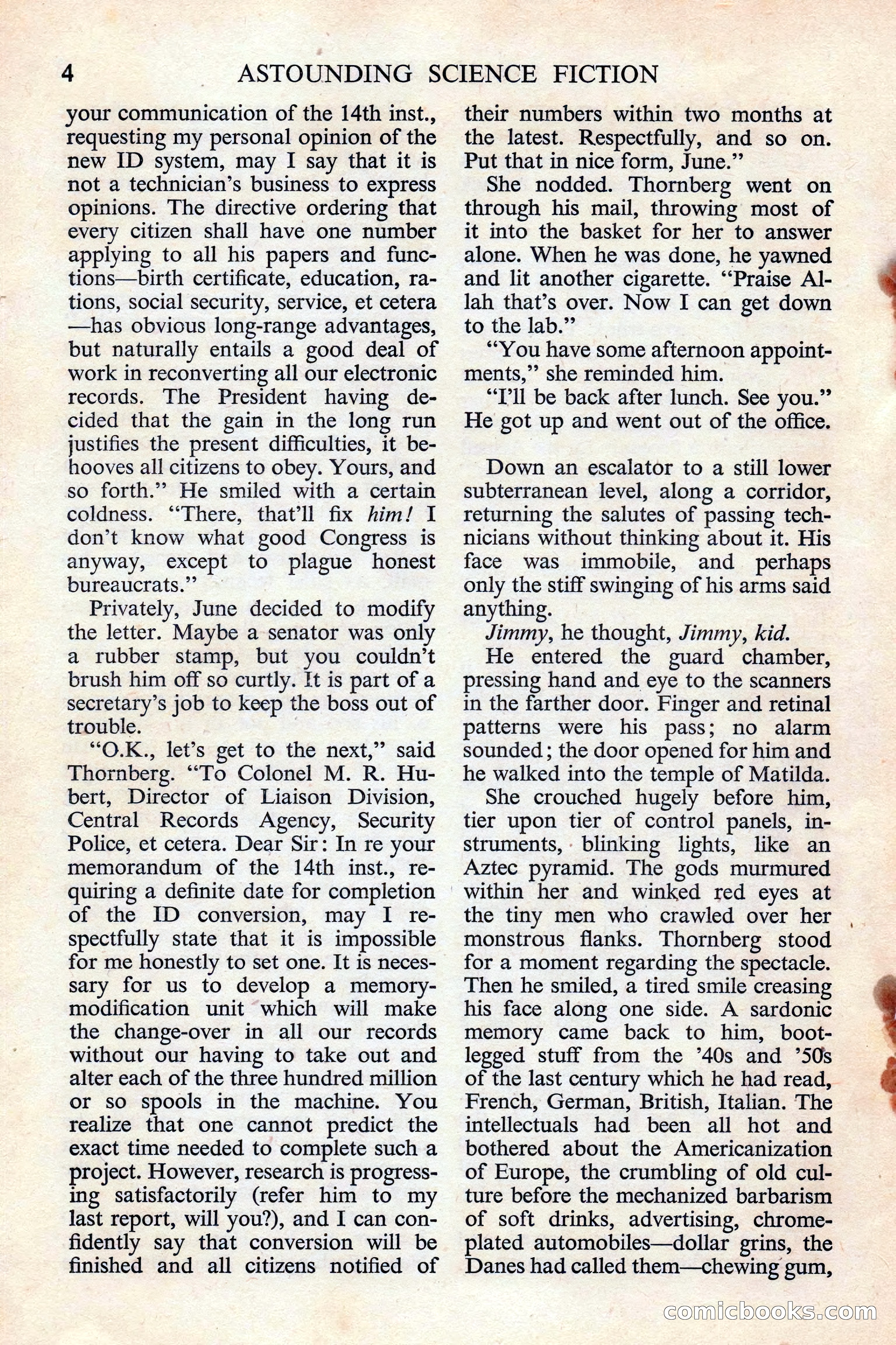 Astounding Science Fiction (British edition) — page 6 of 132