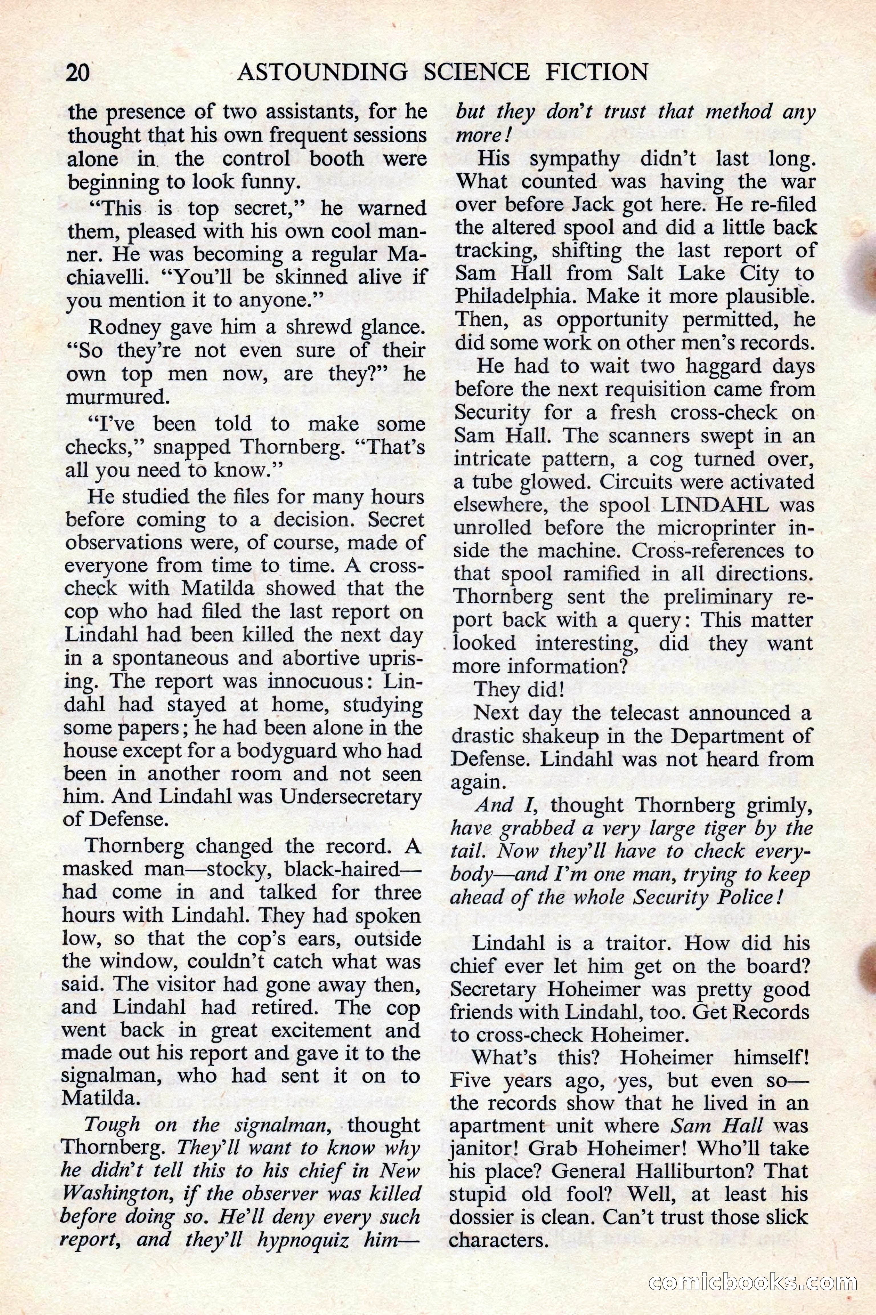 Astounding Science Fiction (British edition) — page 22 of 132