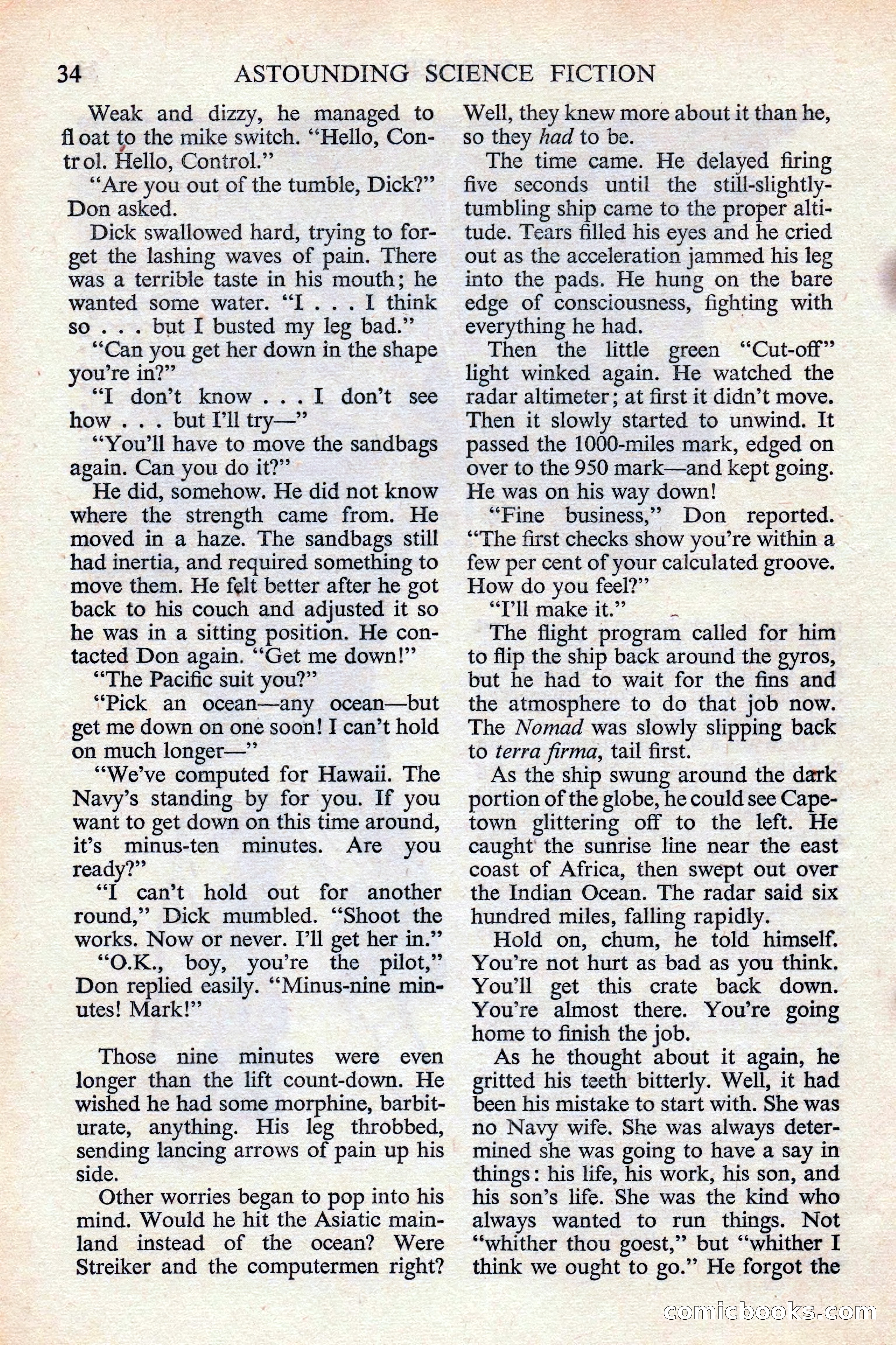 Astounding Science Fiction (British edition) — page 36 of 132