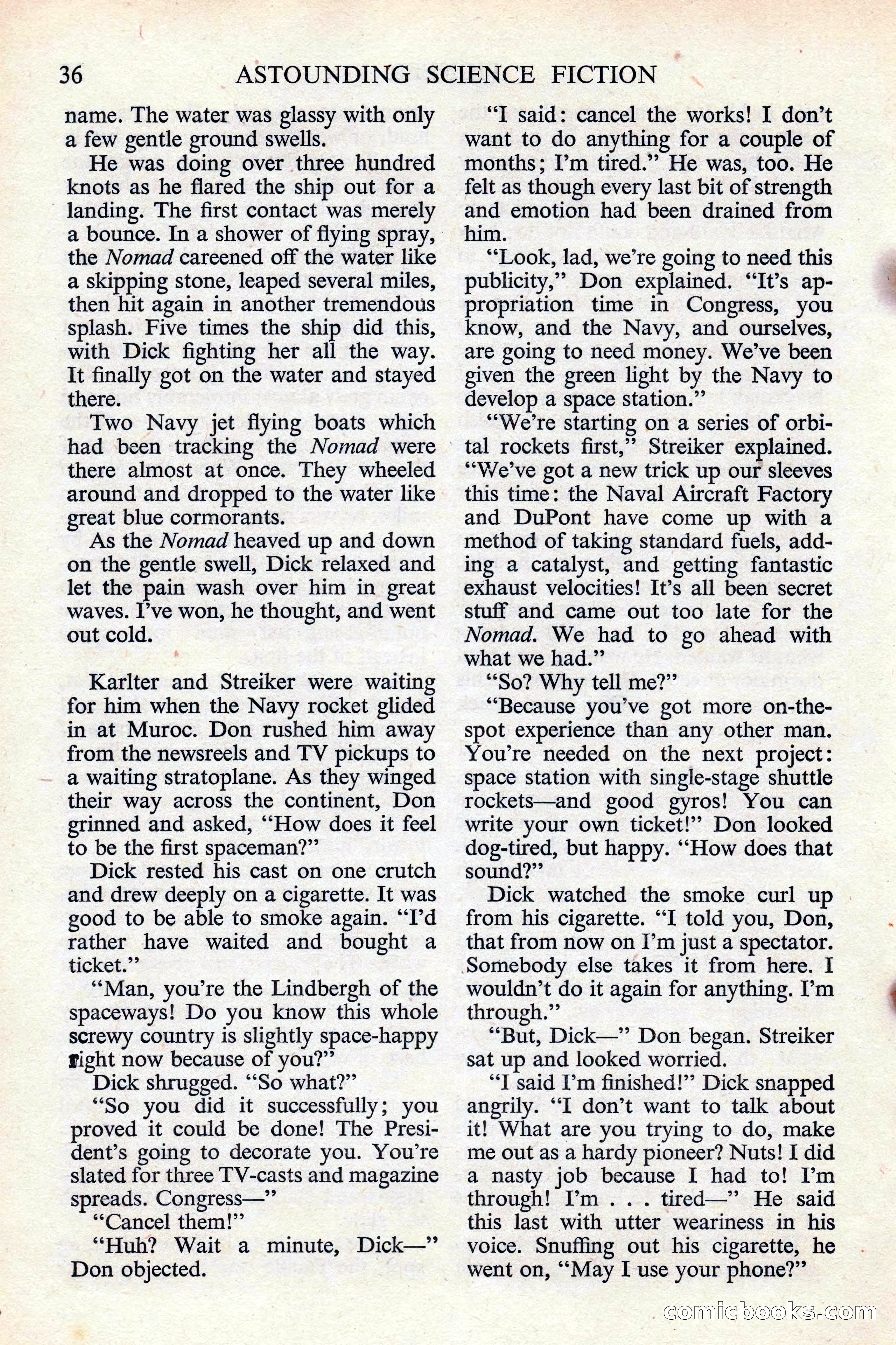 Astounding Science Fiction (British edition) — page 38 of 132