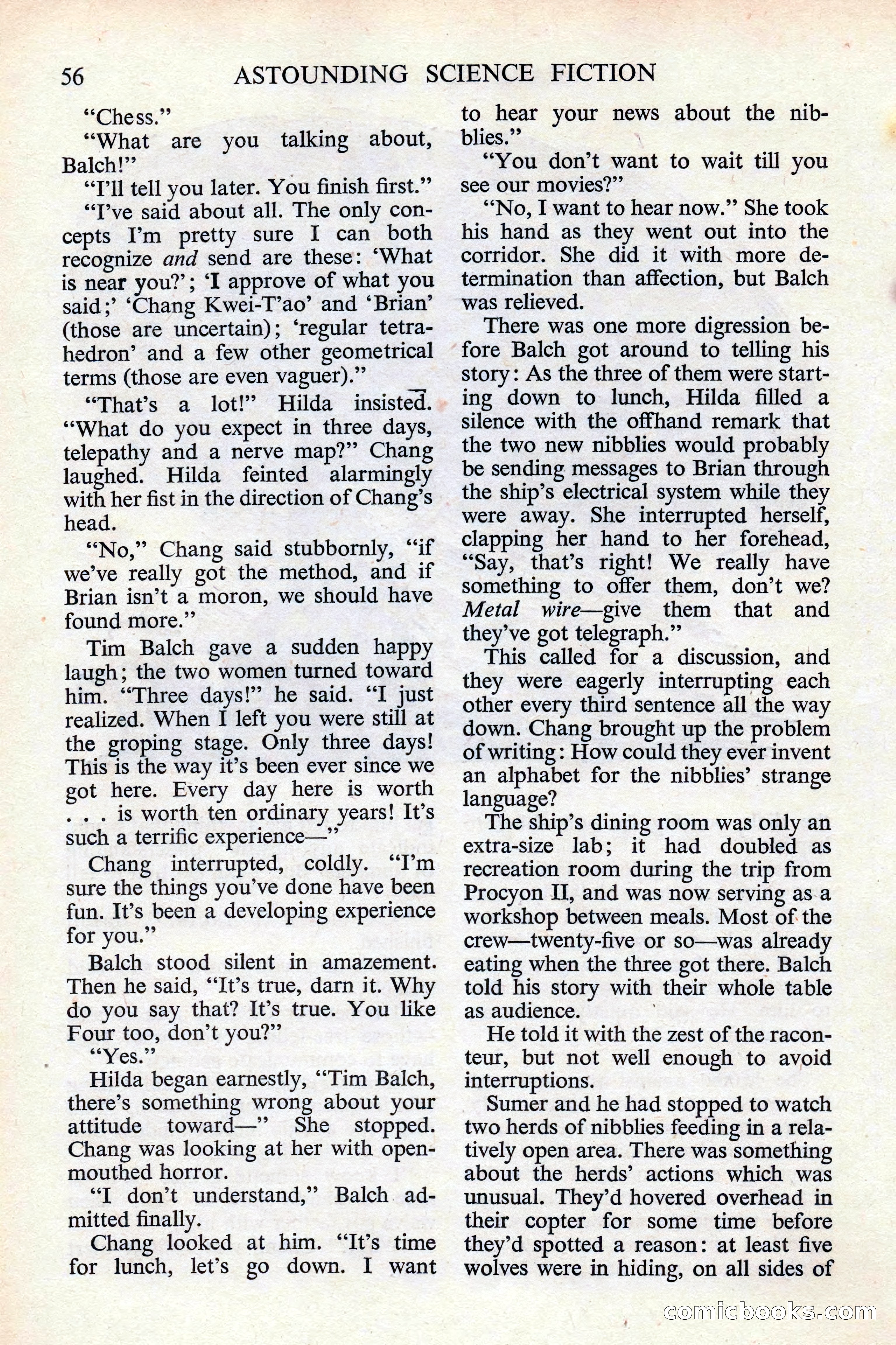Astounding Science Fiction (British edition) — page 58 of 132