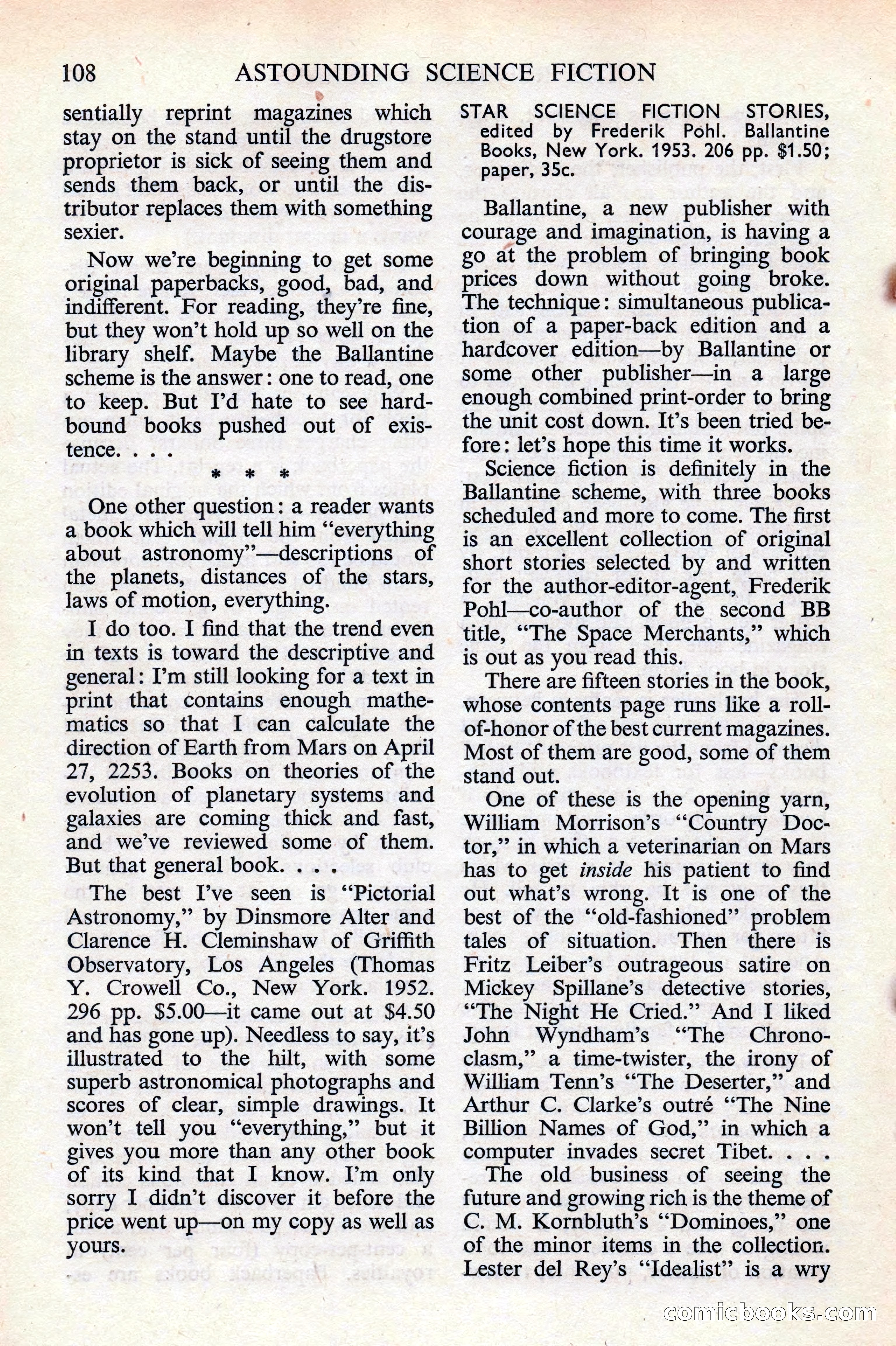 Astounding Science Fiction (British edition) — page 110 of 132