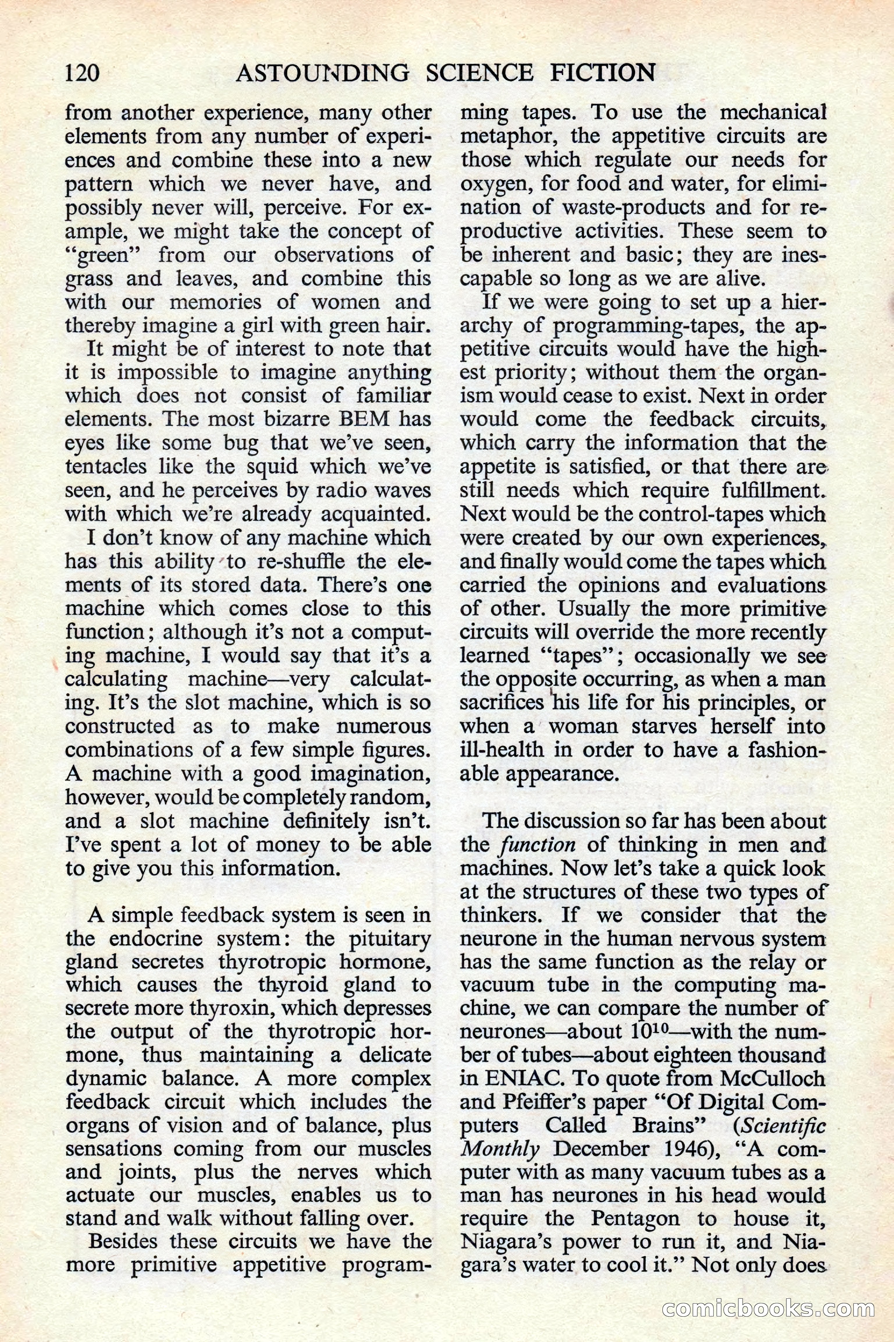 Astounding Science Fiction (British edition) — page 122 of 132