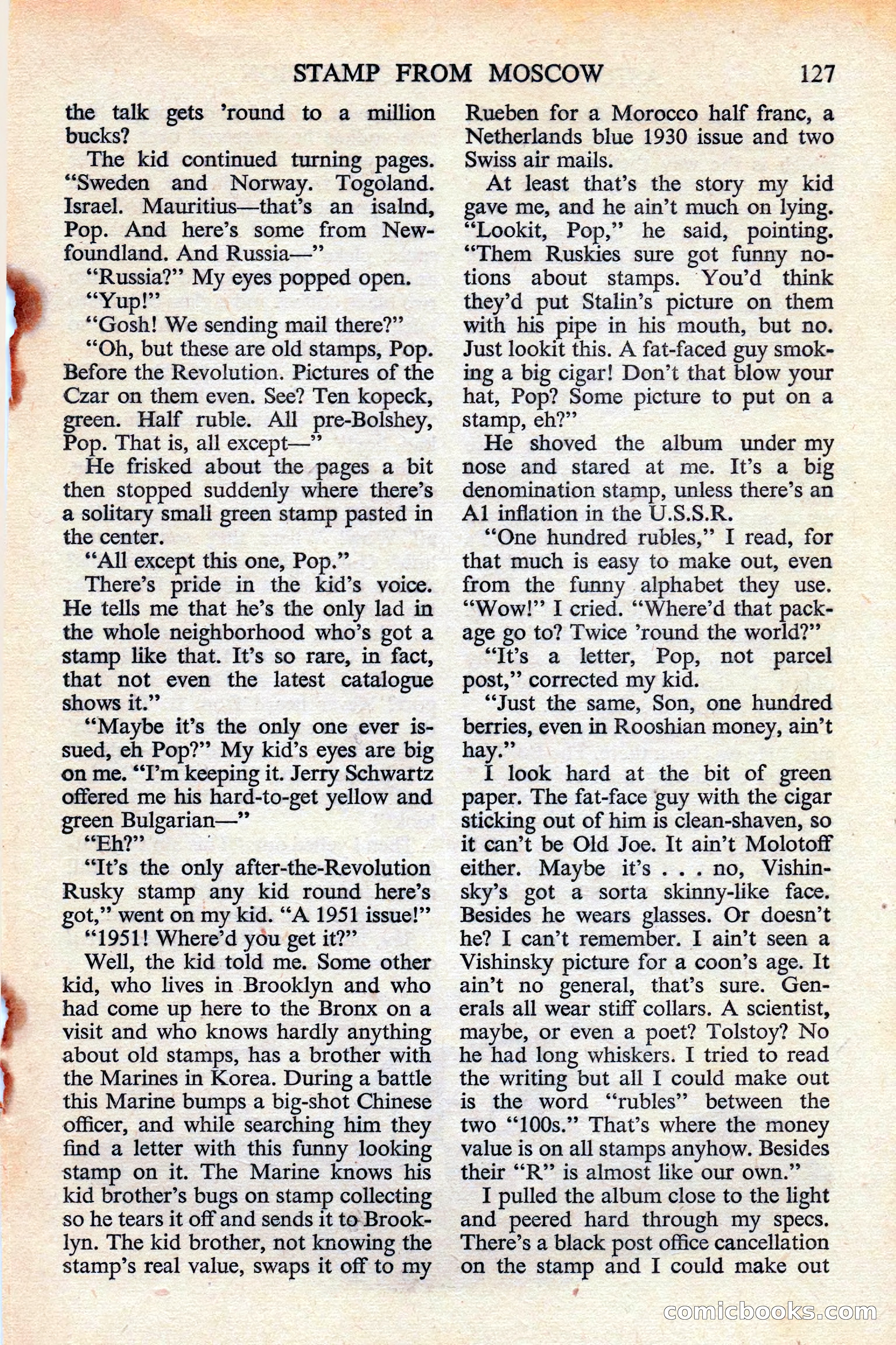 Astounding Science Fiction (British edition) — page 129 of 132