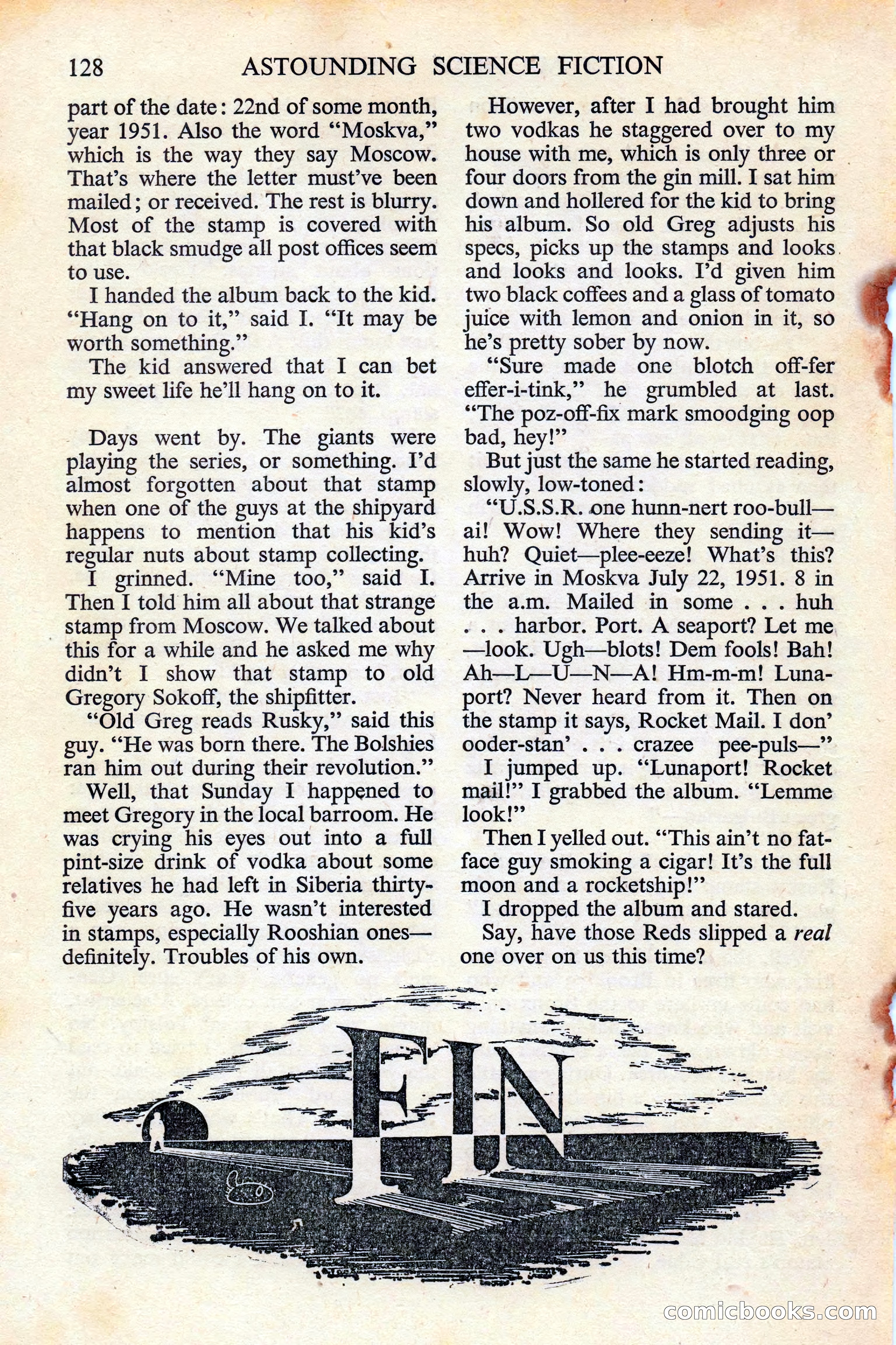 Astounding Science Fiction (British edition) — page 130 of 132