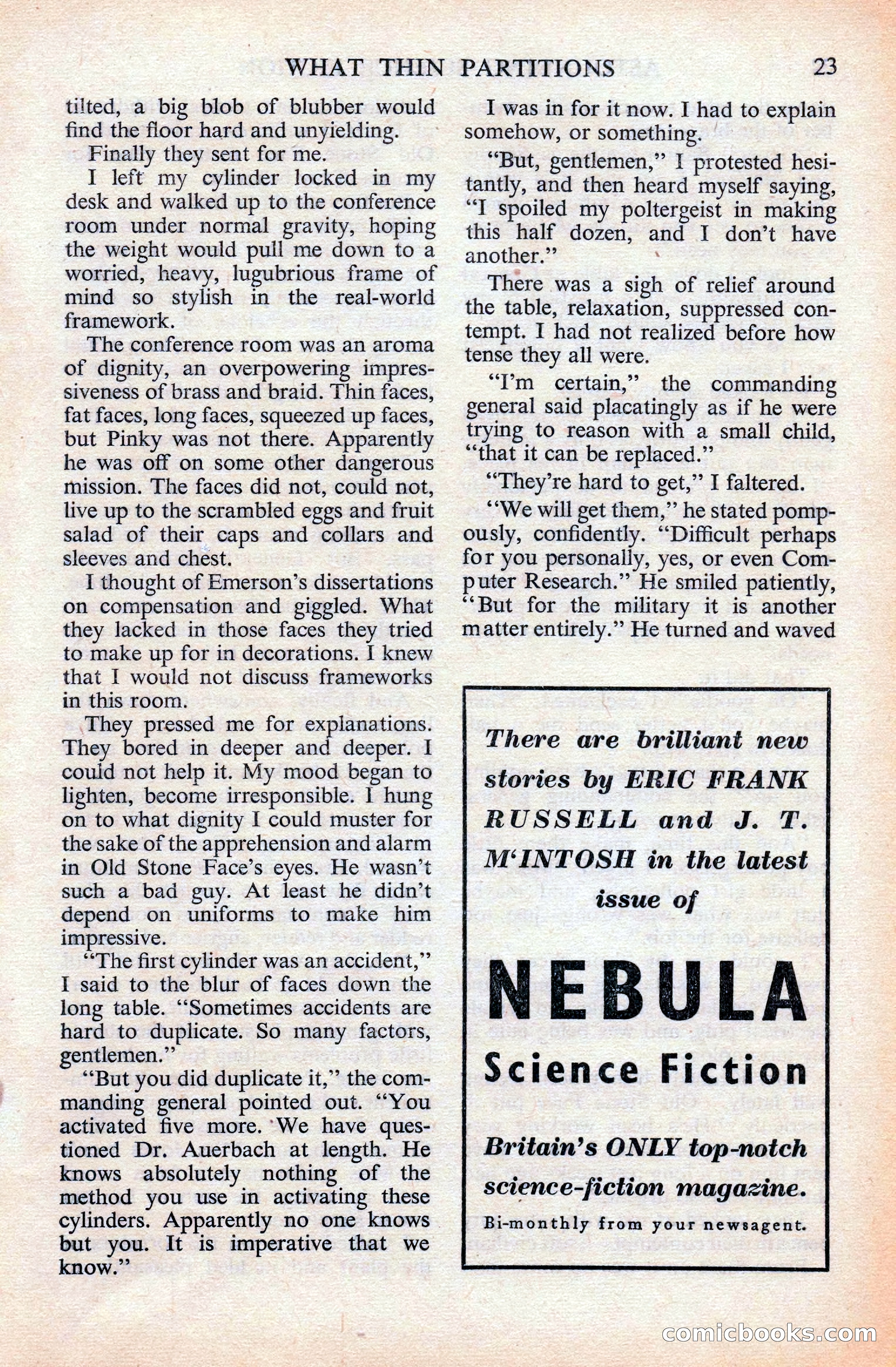 Astounding Science Fiction, British Edition — page 25 of 132