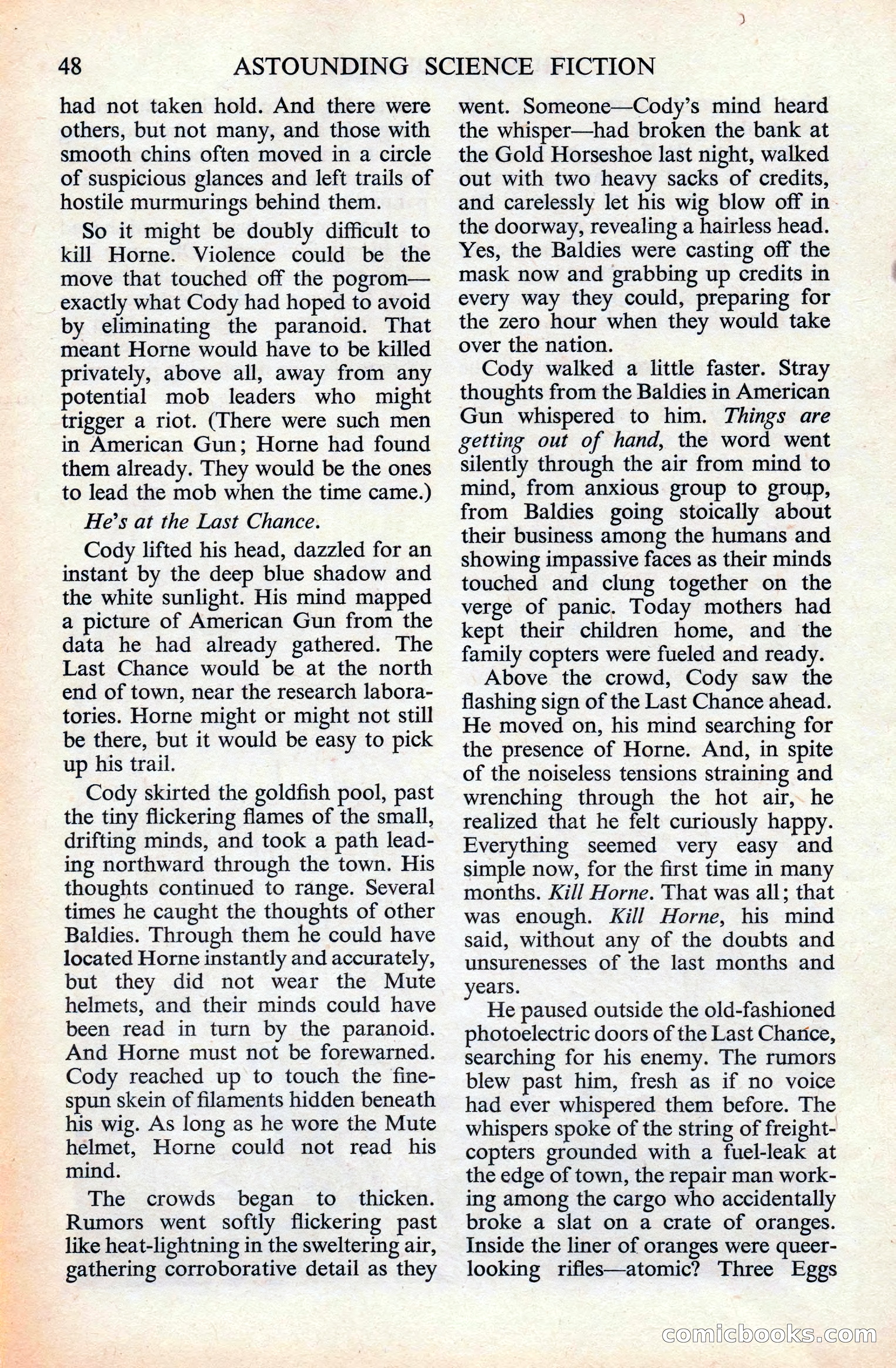 Astounding Science Fiction, British Edition — page 50 of 132