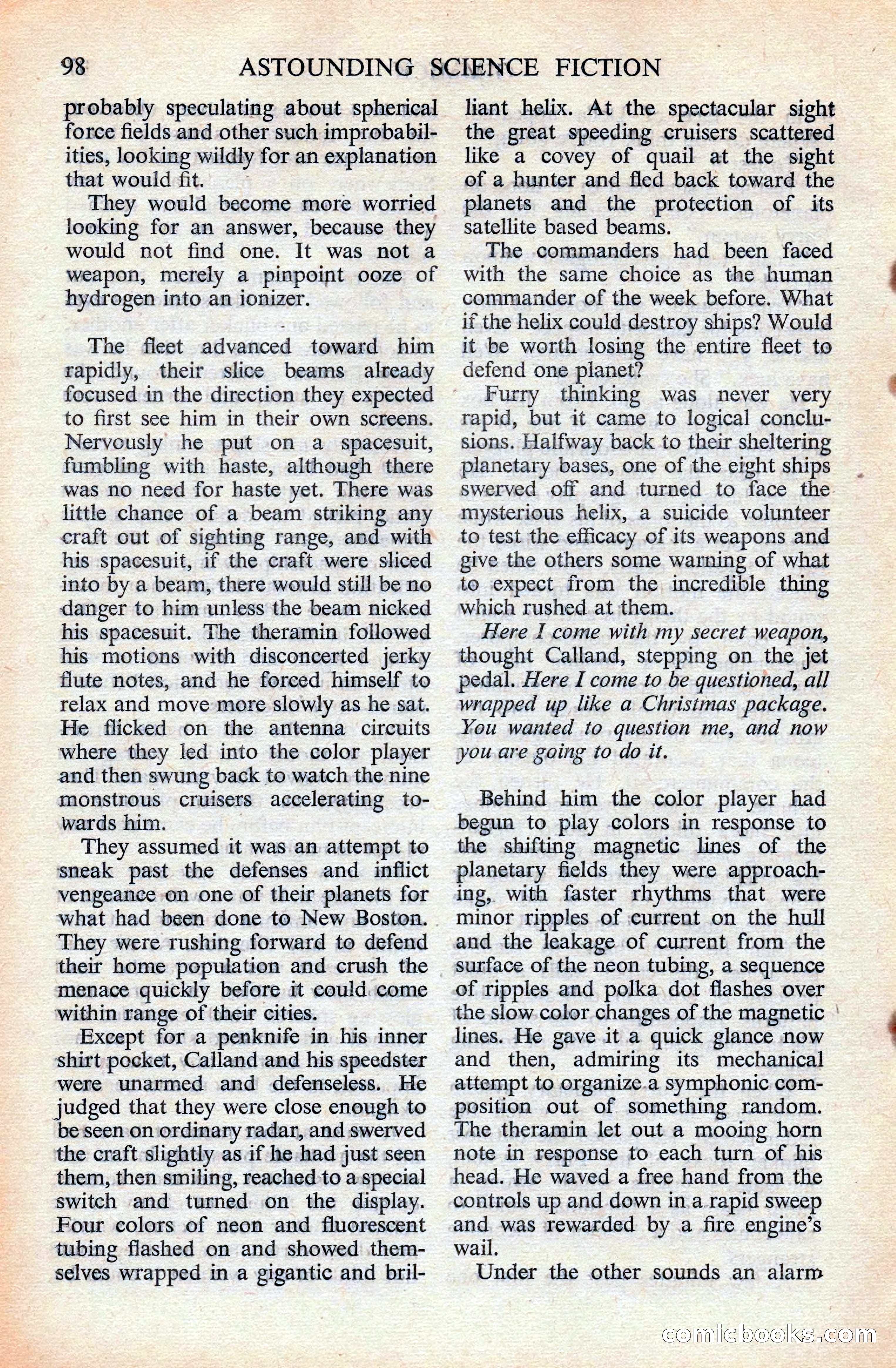 Astounding Science Fiction, British Edition — page 100 of 132