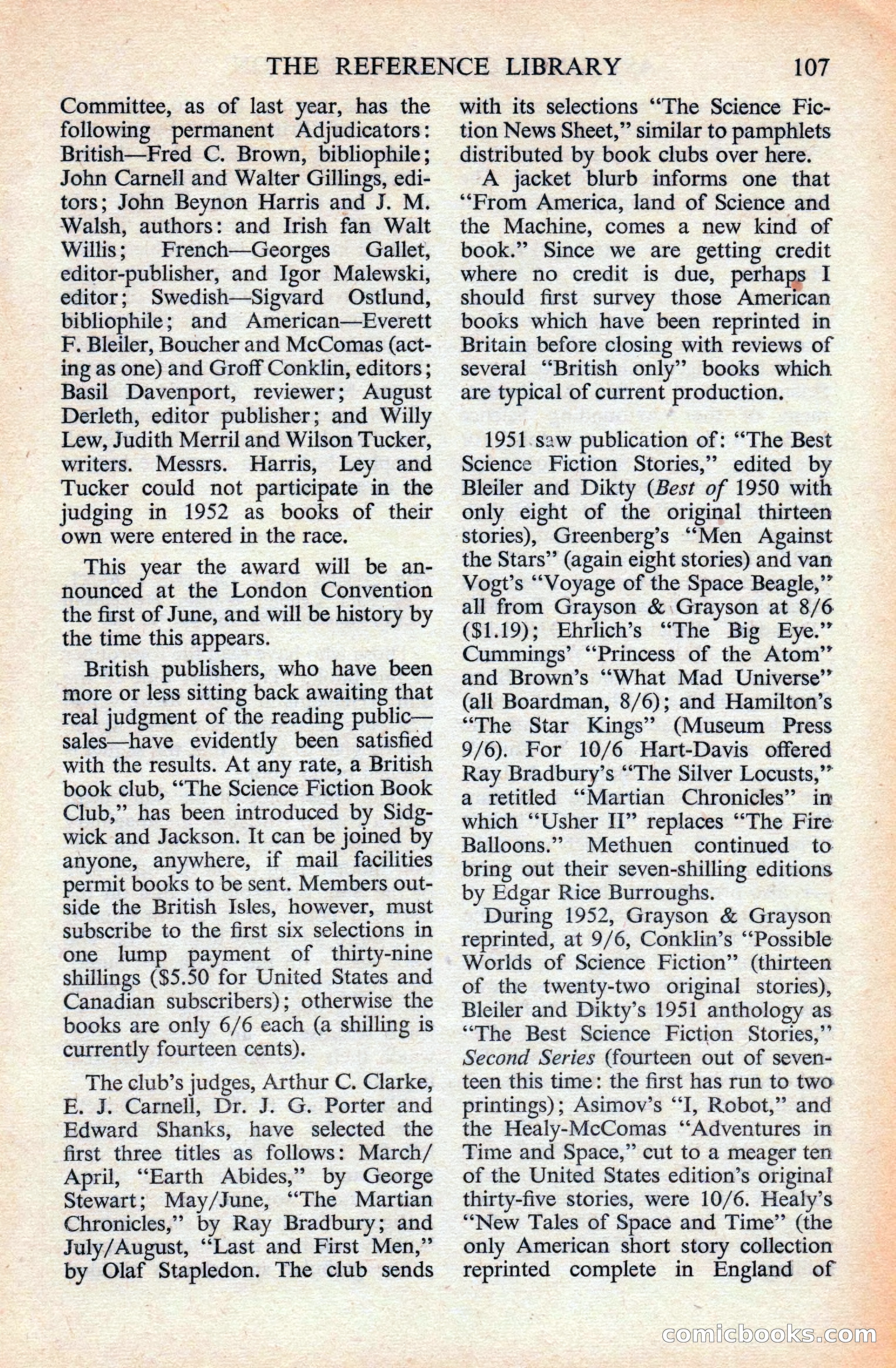 Astounding Science Fiction, British Edition — page 109 of 132