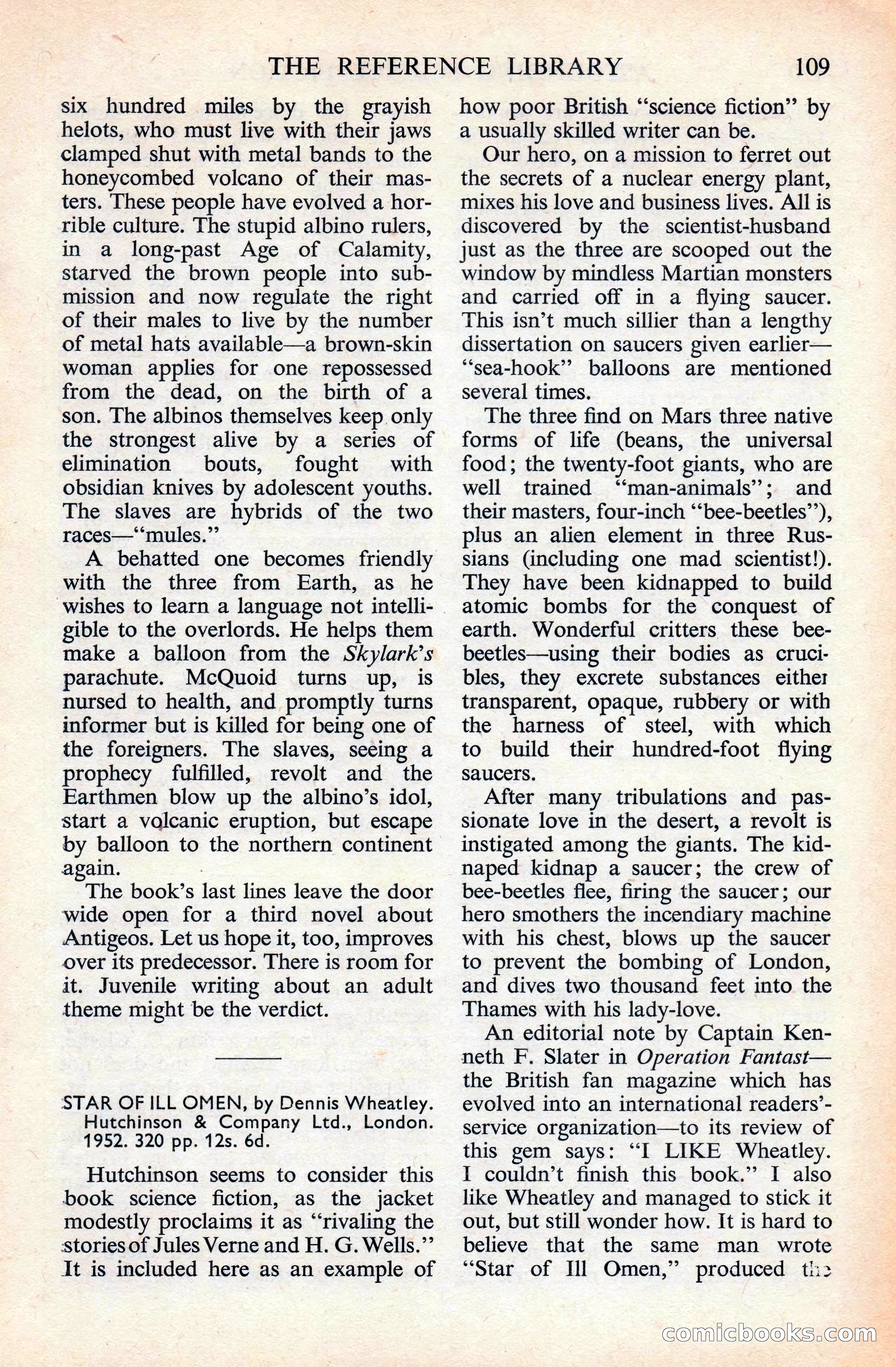 Astounding Science Fiction, British Edition — page 111 of 132