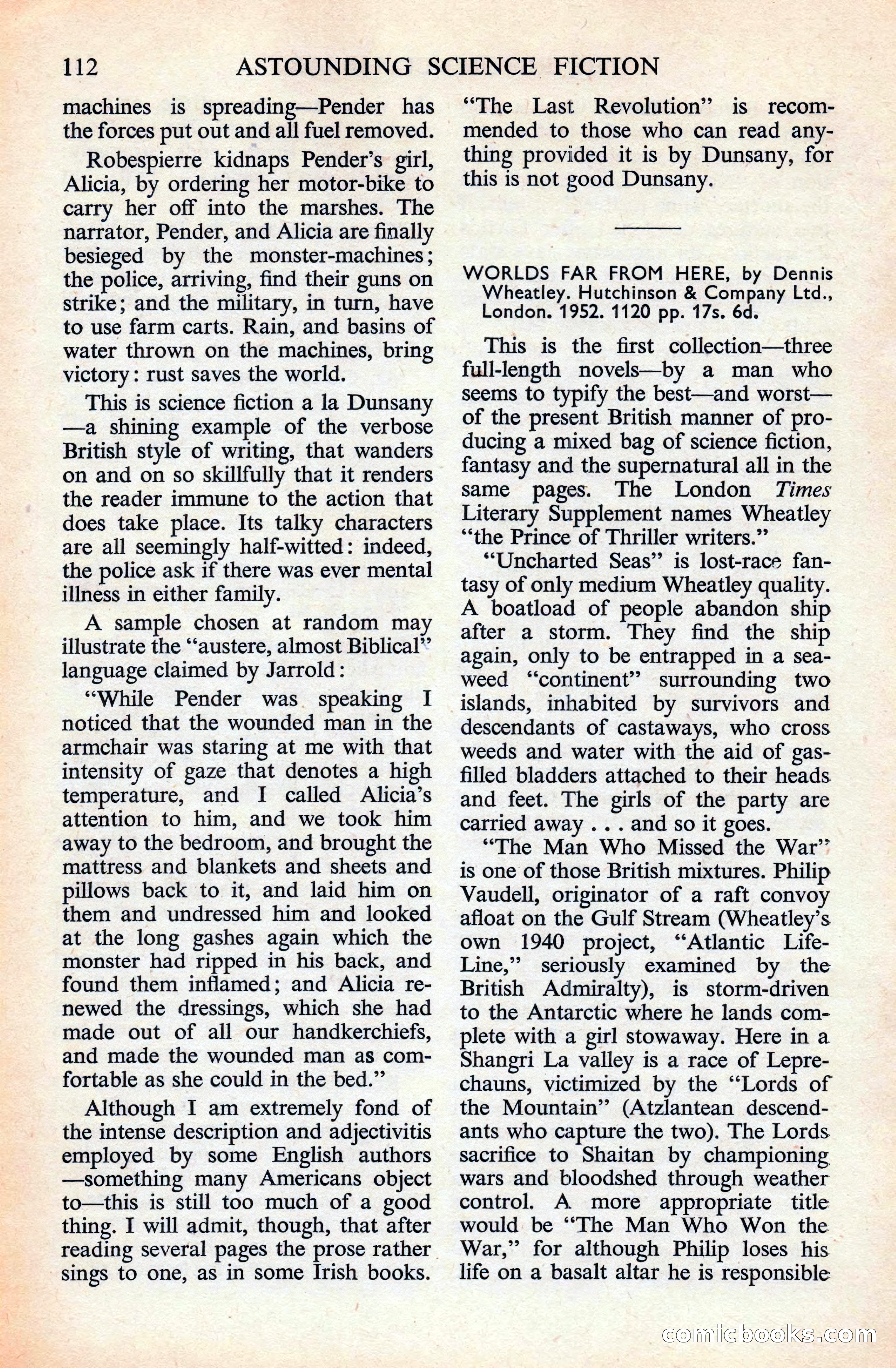 Astounding Science Fiction, British Edition — page 114 of 132