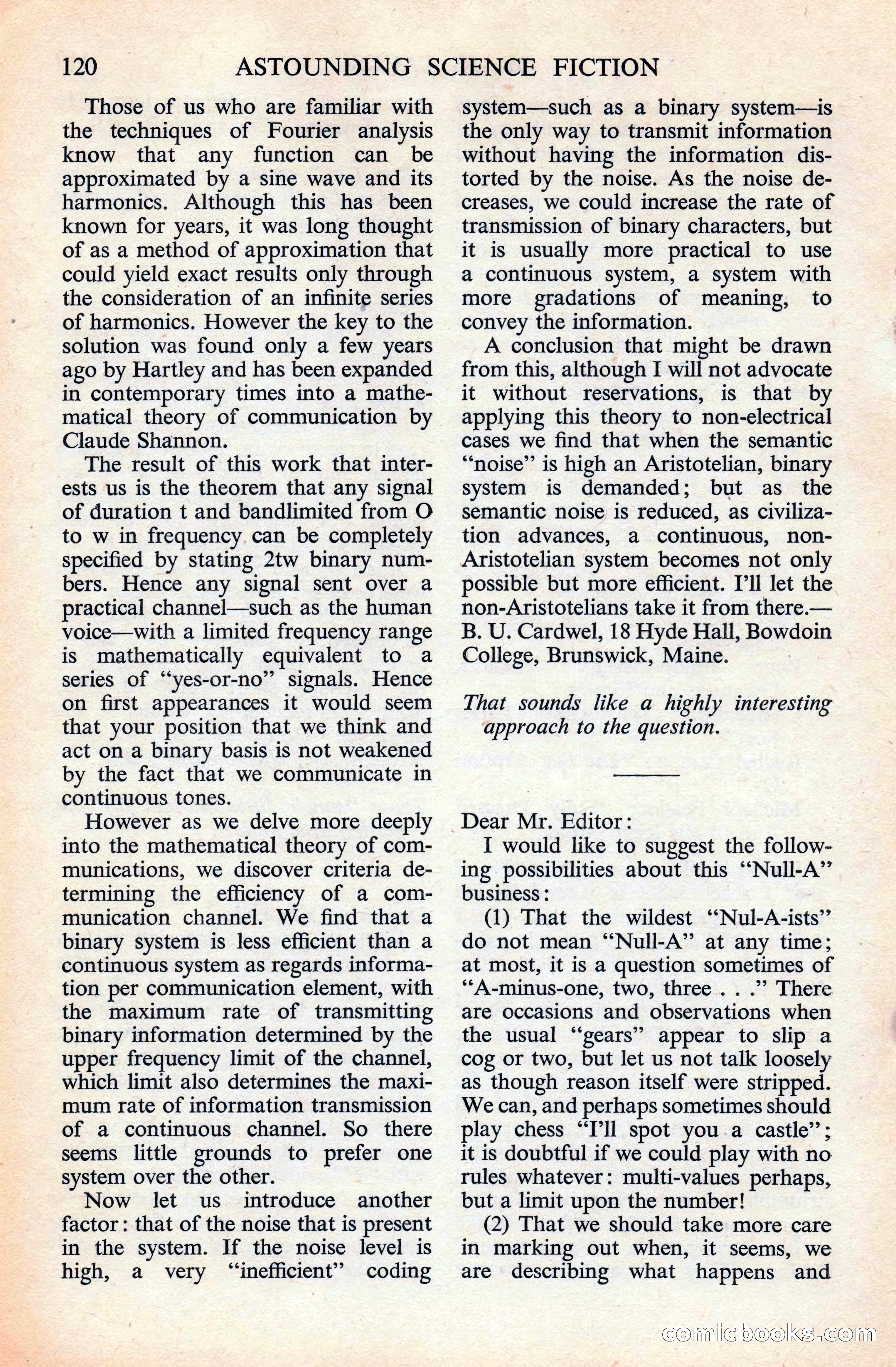 Astounding Science Fiction, British Edition — page 122 of 132