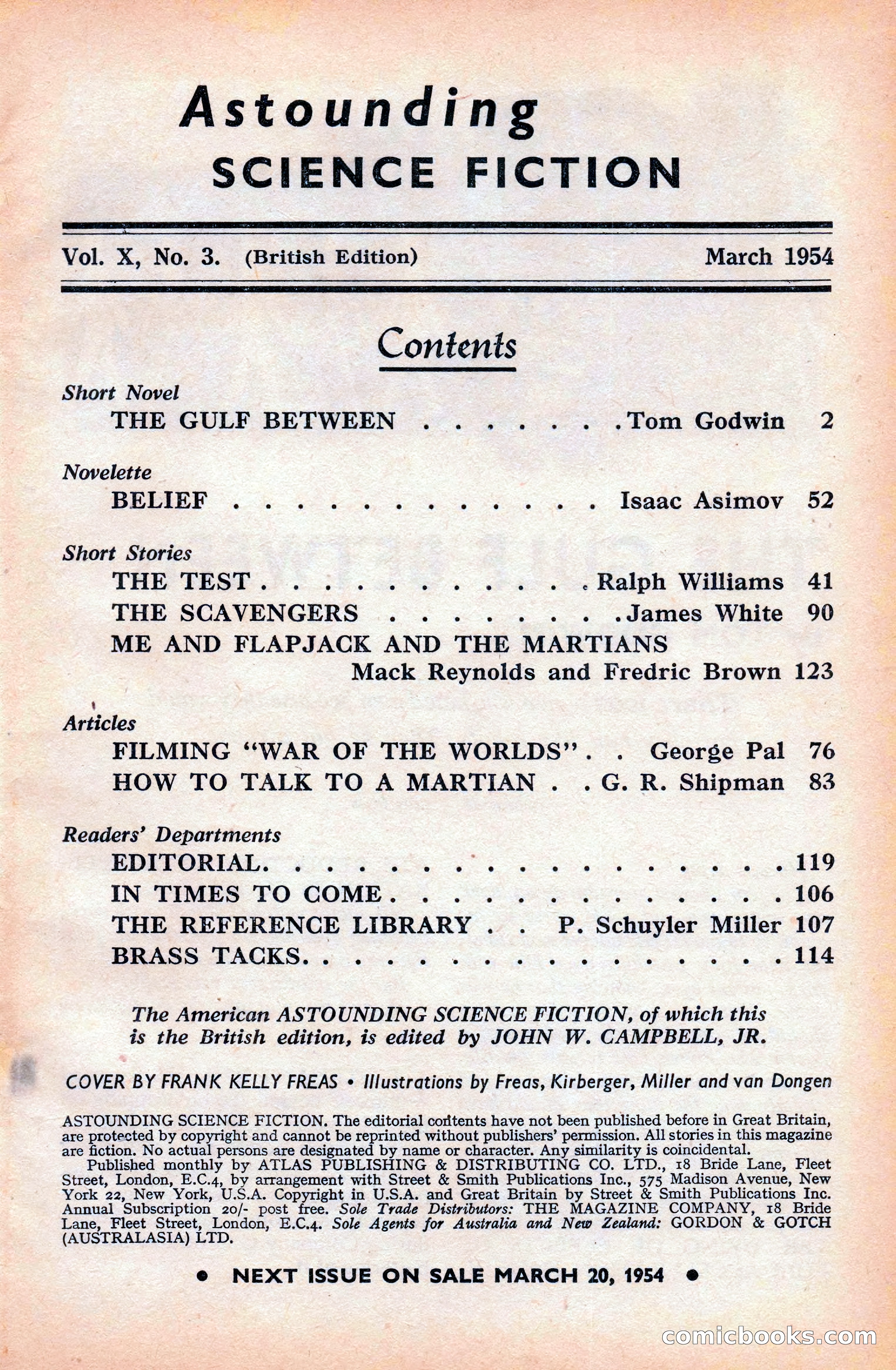 Astounding Science Fiction (British Edition) — page 3 of 133