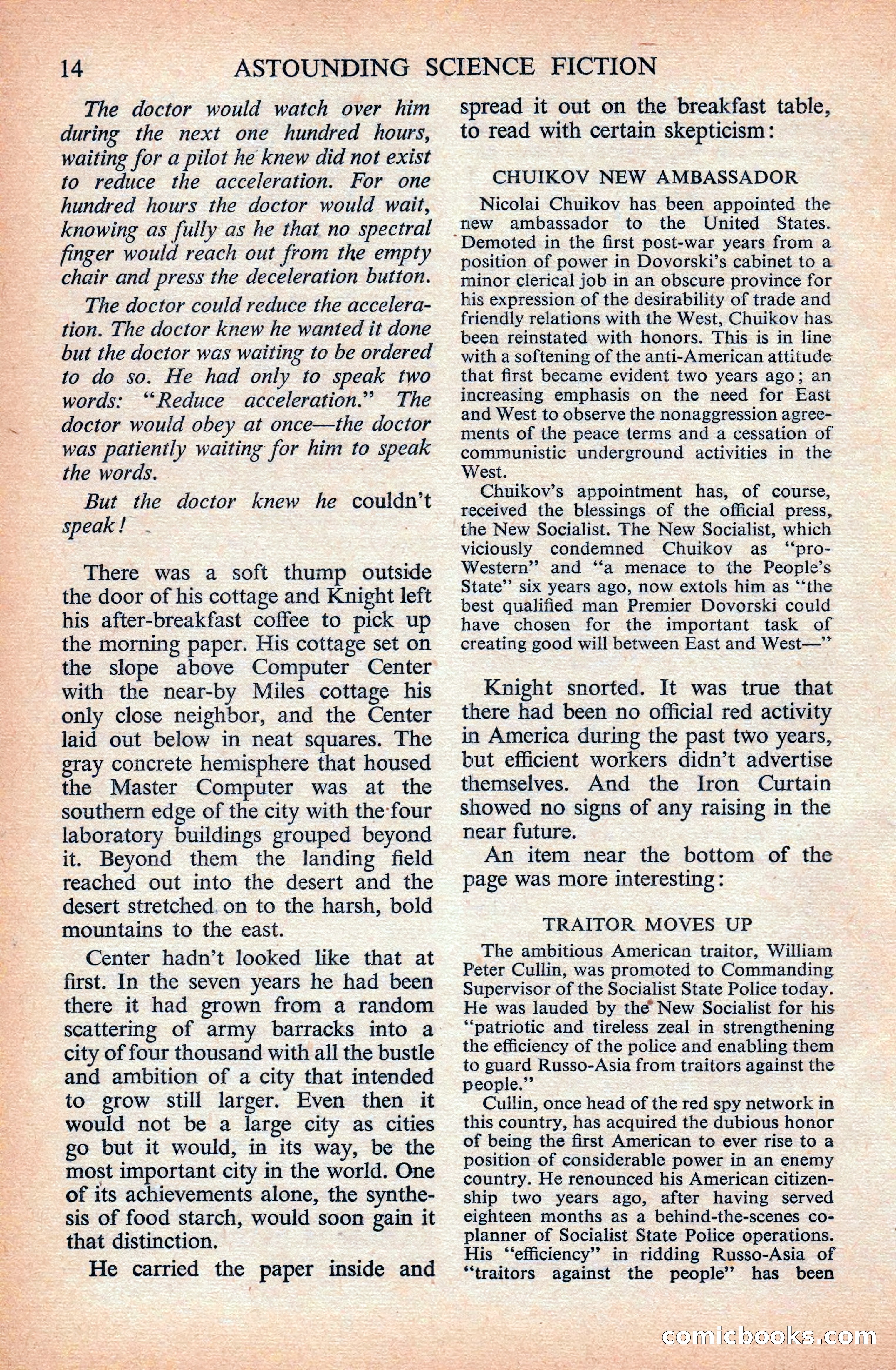 Astounding Science Fiction (British Edition) — page 16 of 133