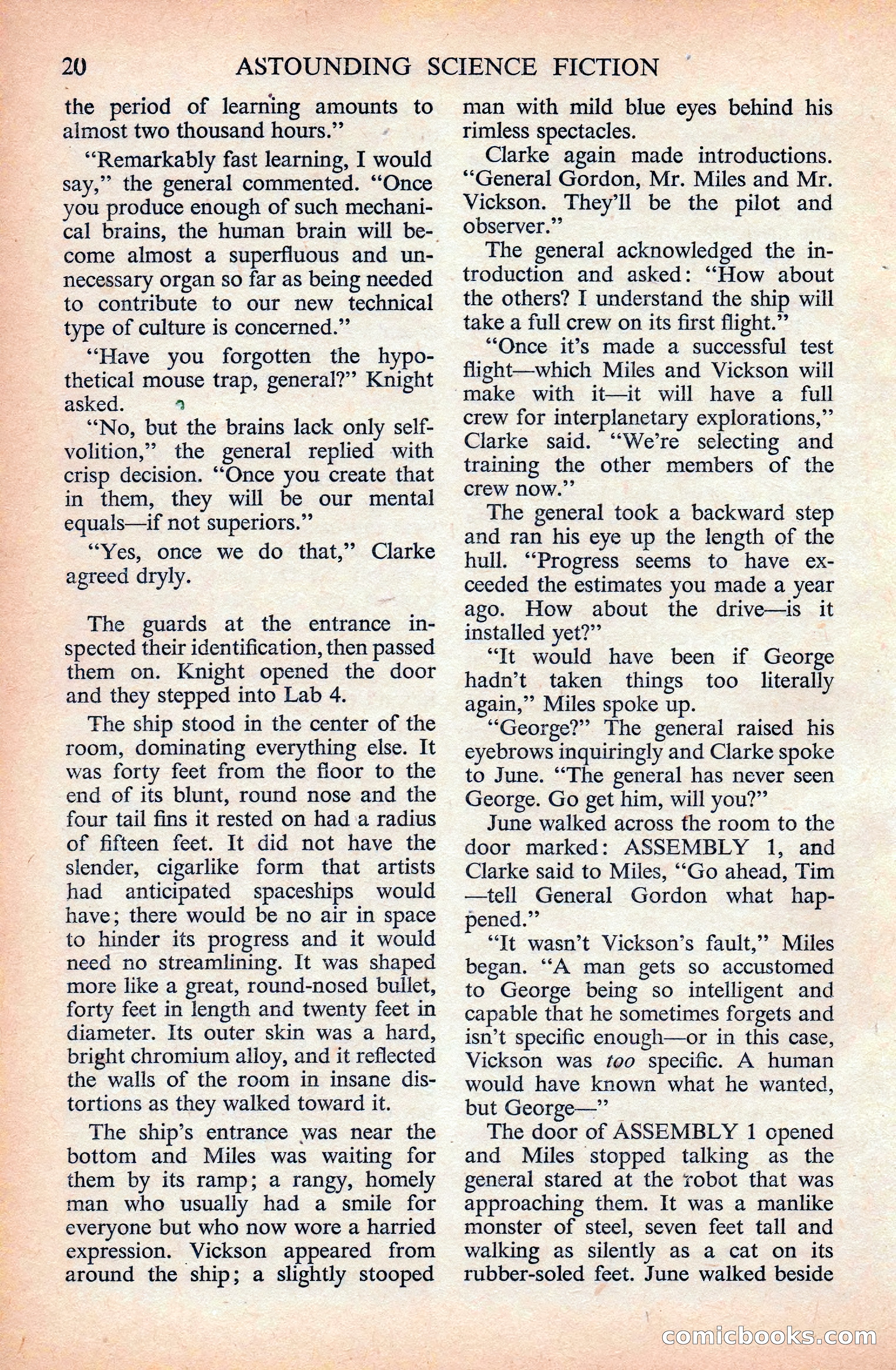 Astounding Science Fiction (British Edition) — page 22 of 133