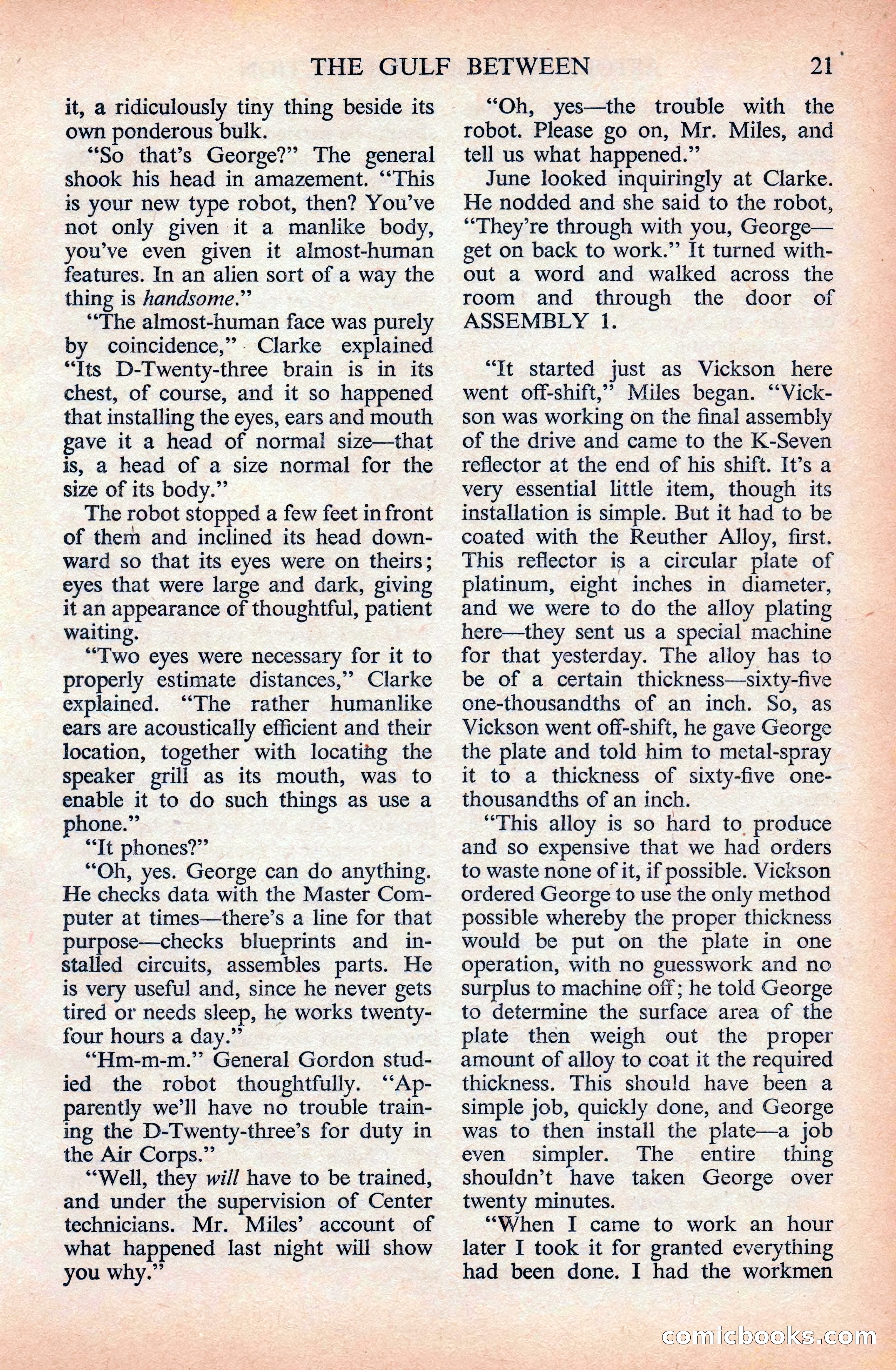 Astounding Science Fiction (British Edition) — page 23 of 133