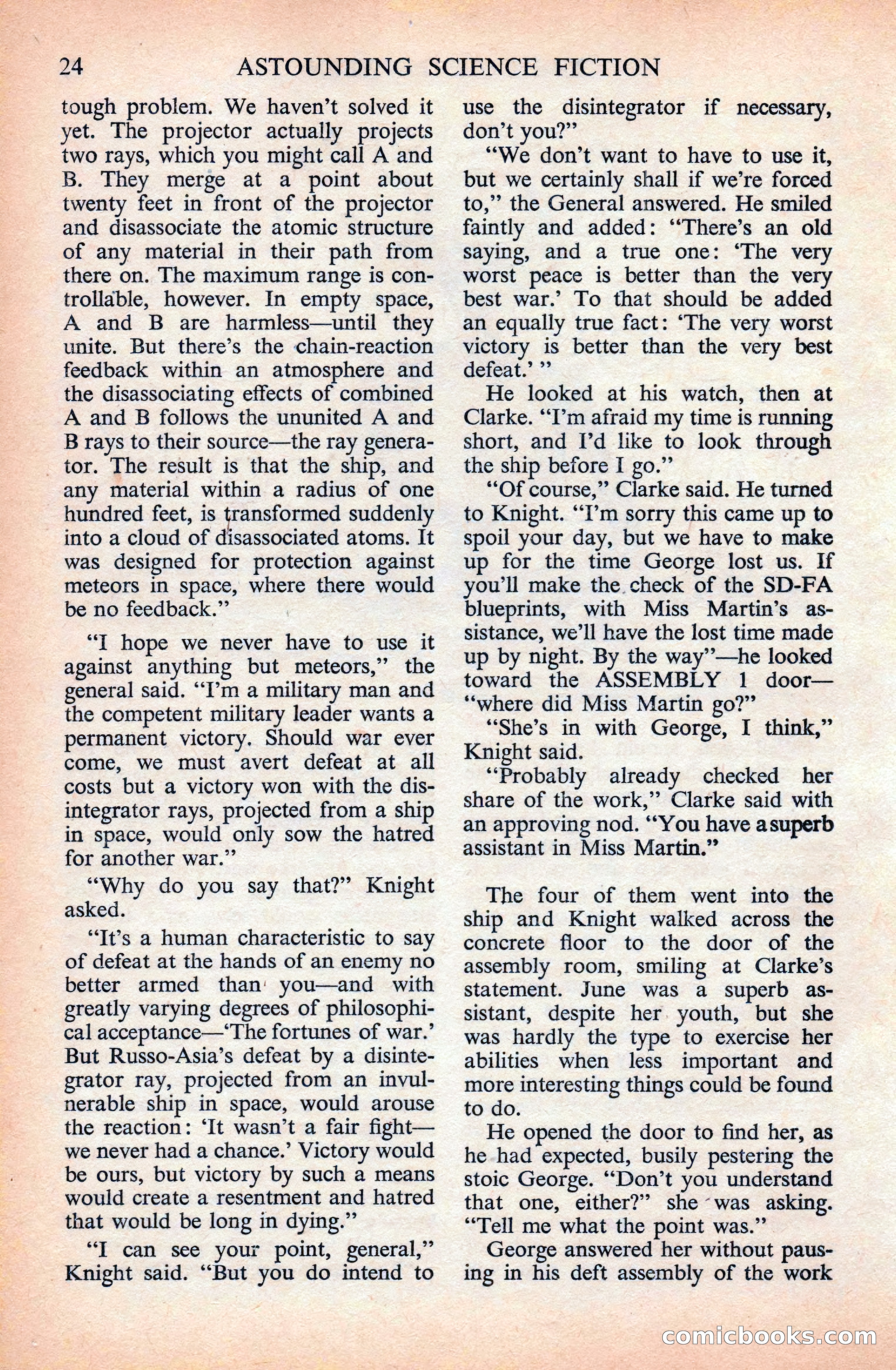 Astounding Science Fiction (British Edition) — page 26 of 133