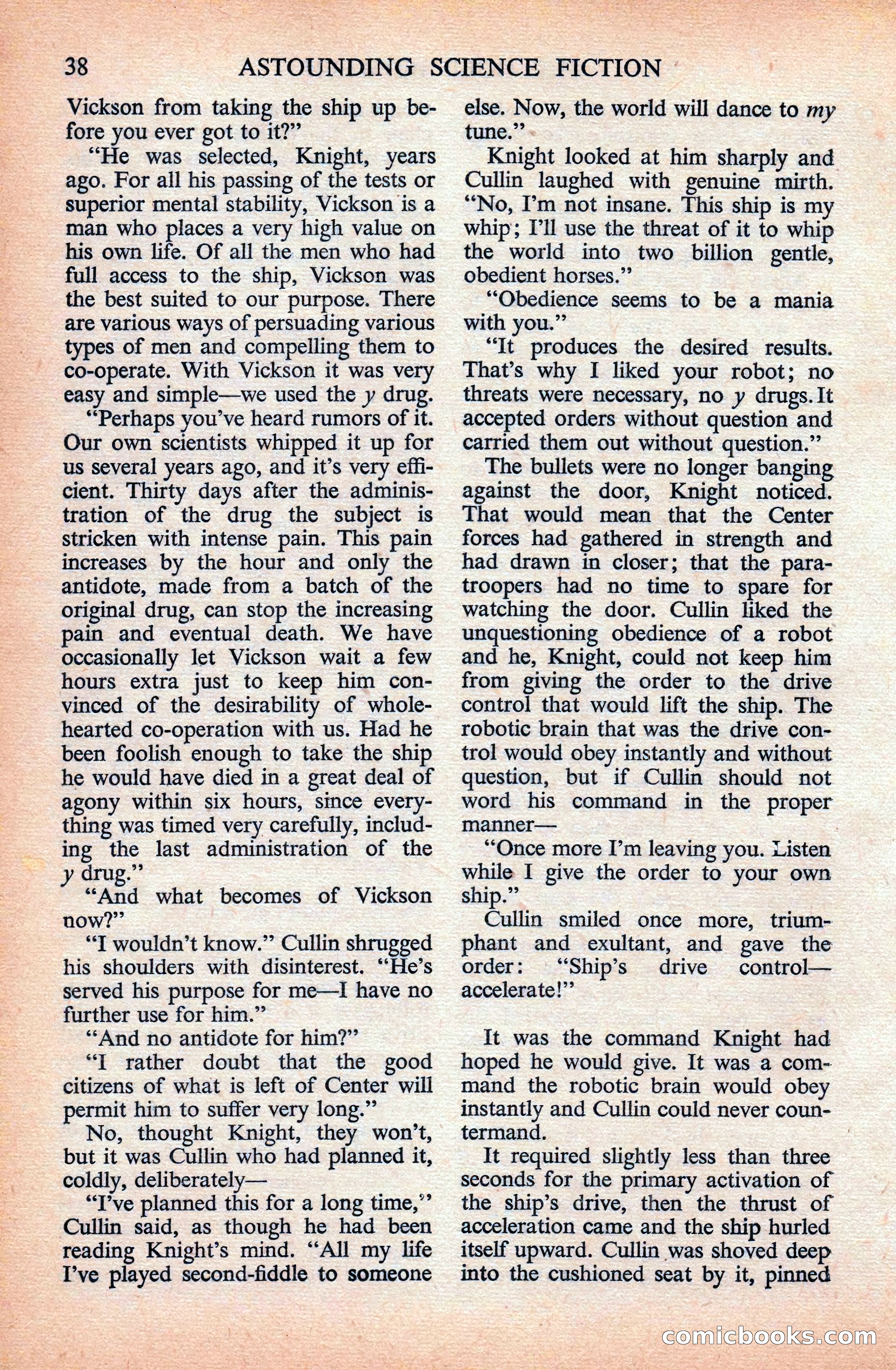 Astounding Science Fiction (British Edition) — page 40 of 133