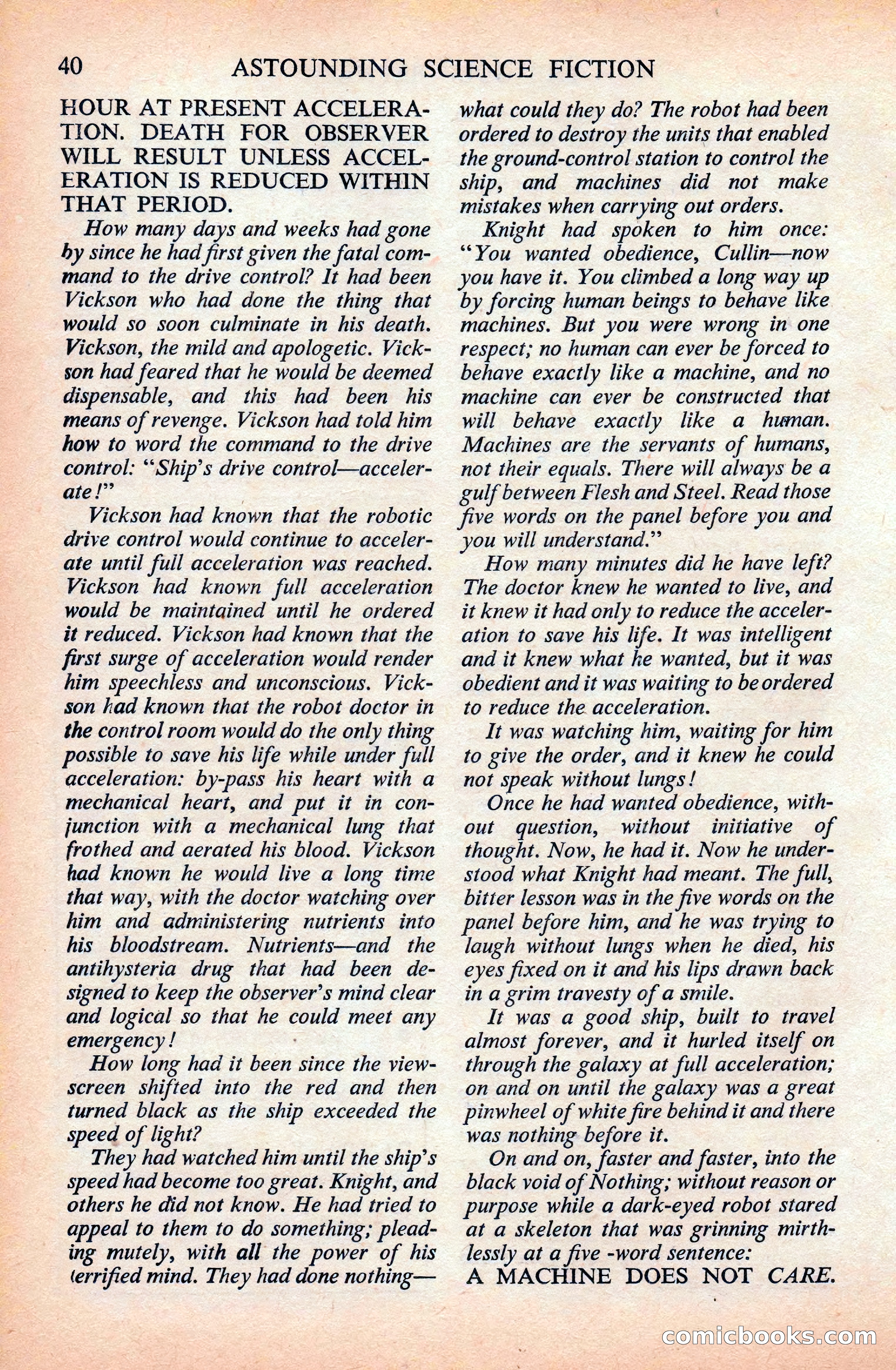 Astounding Science Fiction (British Edition) — page 42 of 133