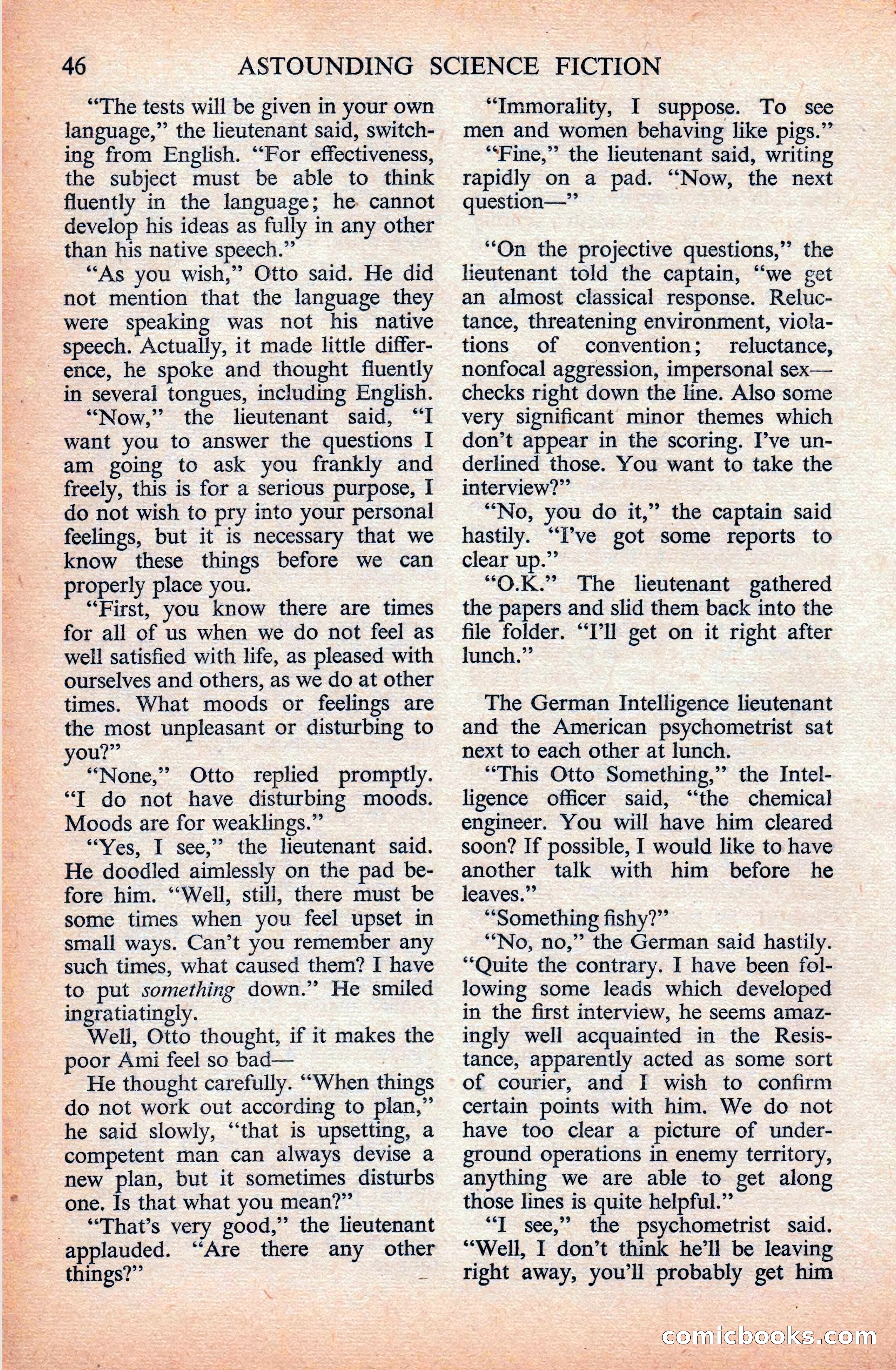 Astounding Science Fiction (British Edition) — page 48 of 133