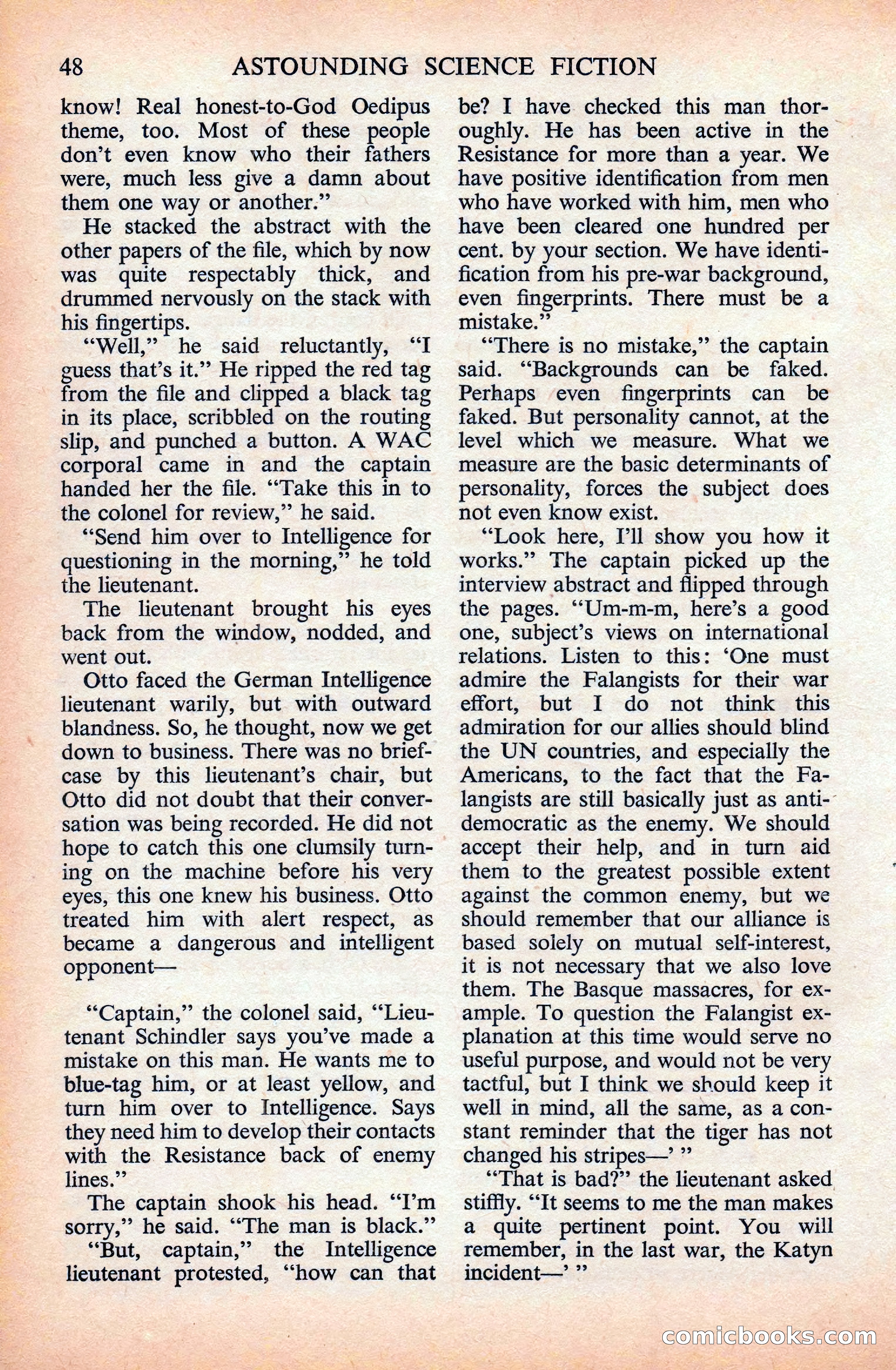 Astounding Science Fiction (British Edition) — page 50 of 133