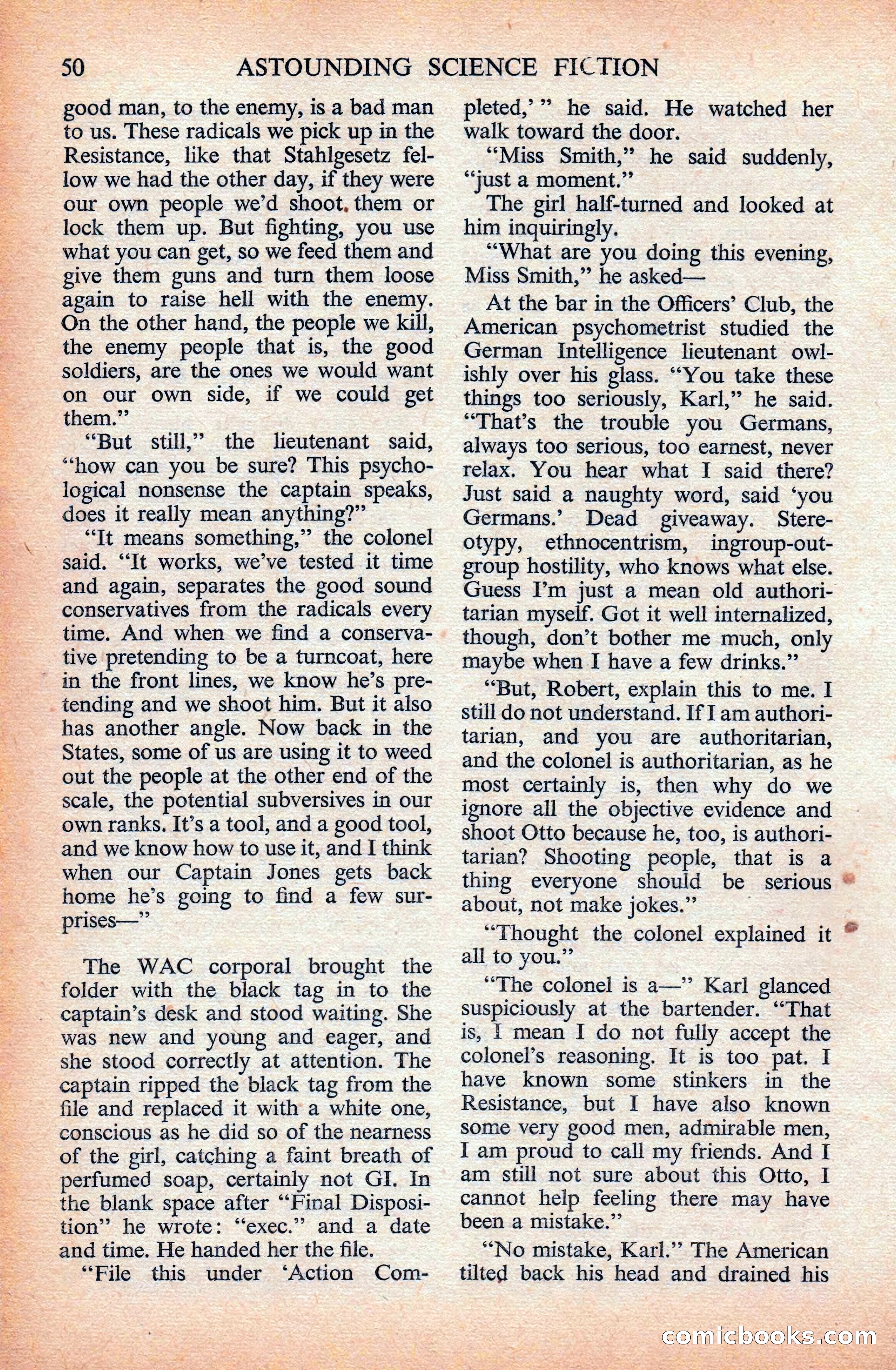 Astounding Science Fiction (British Edition) — page 52 of 133