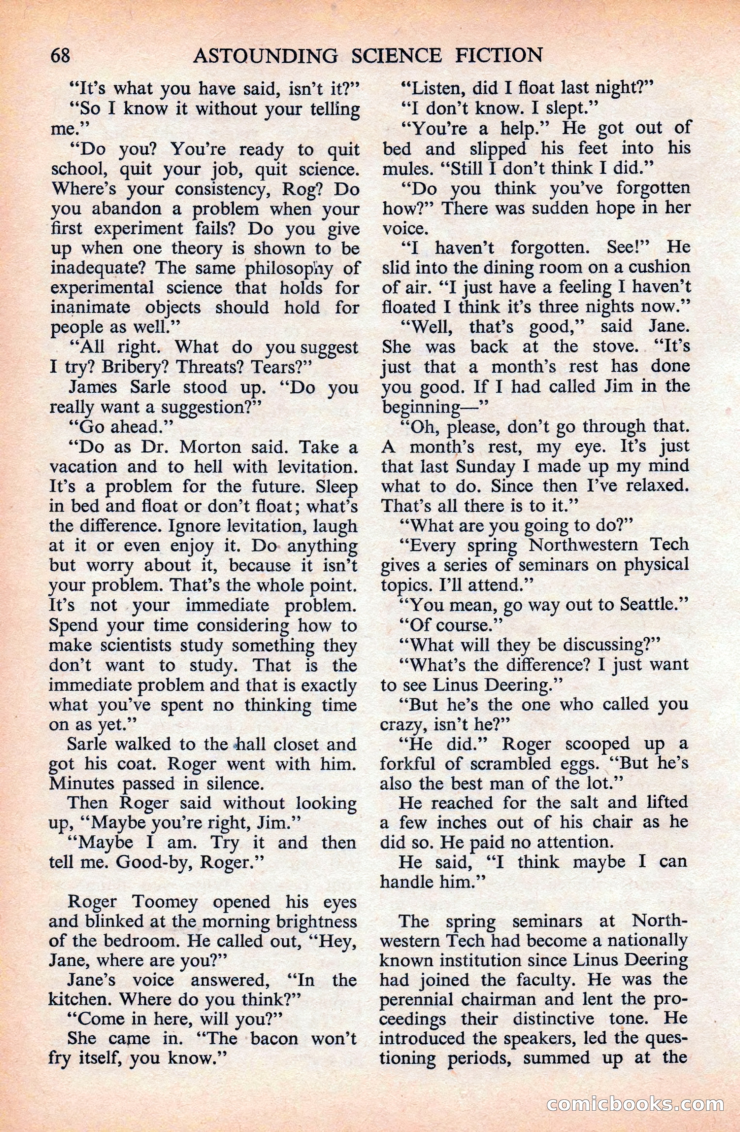 Astounding Science Fiction (British Edition) — page 70 of 133