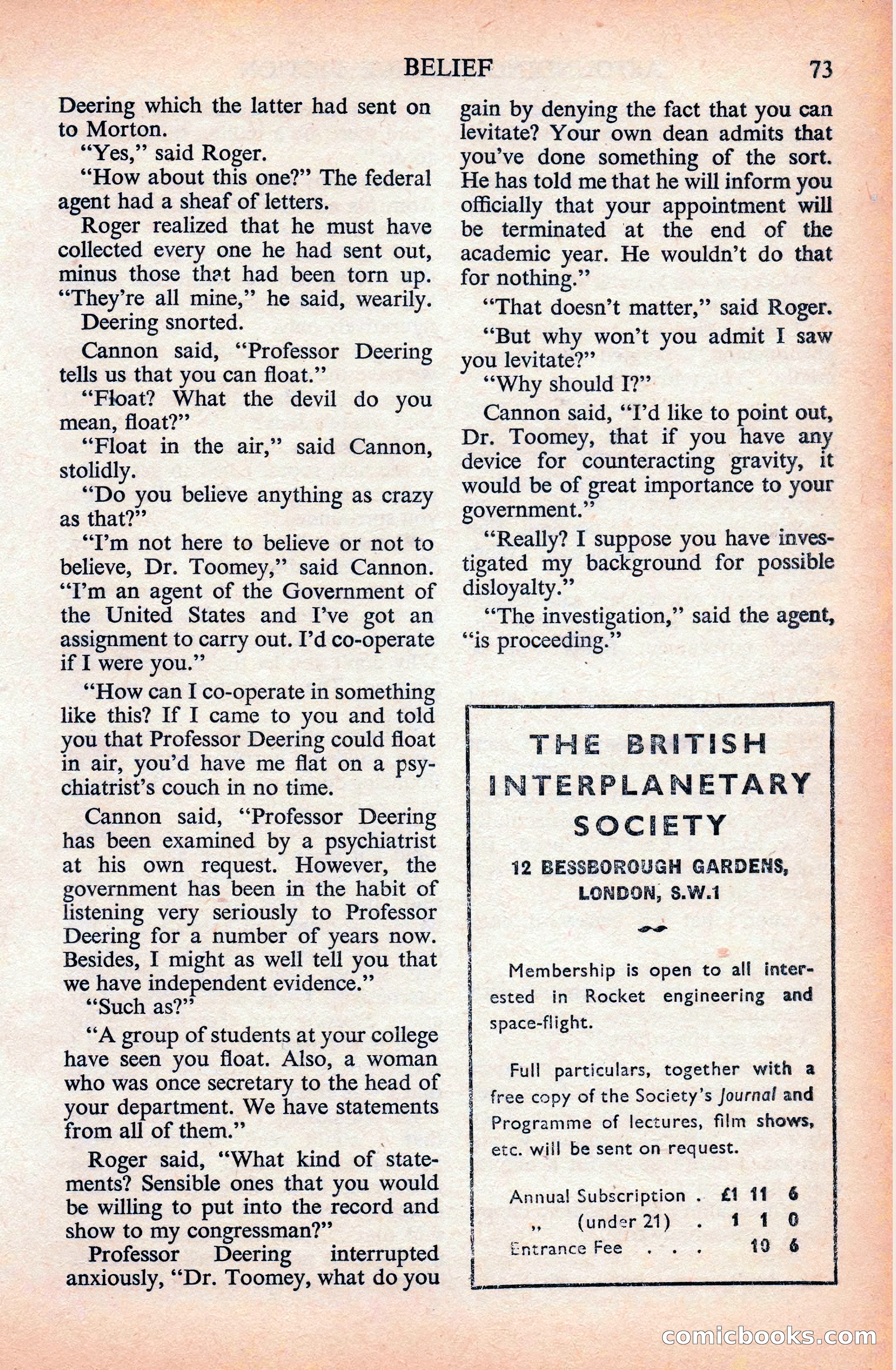 Astounding Science Fiction (British Edition) — page 75 of 133