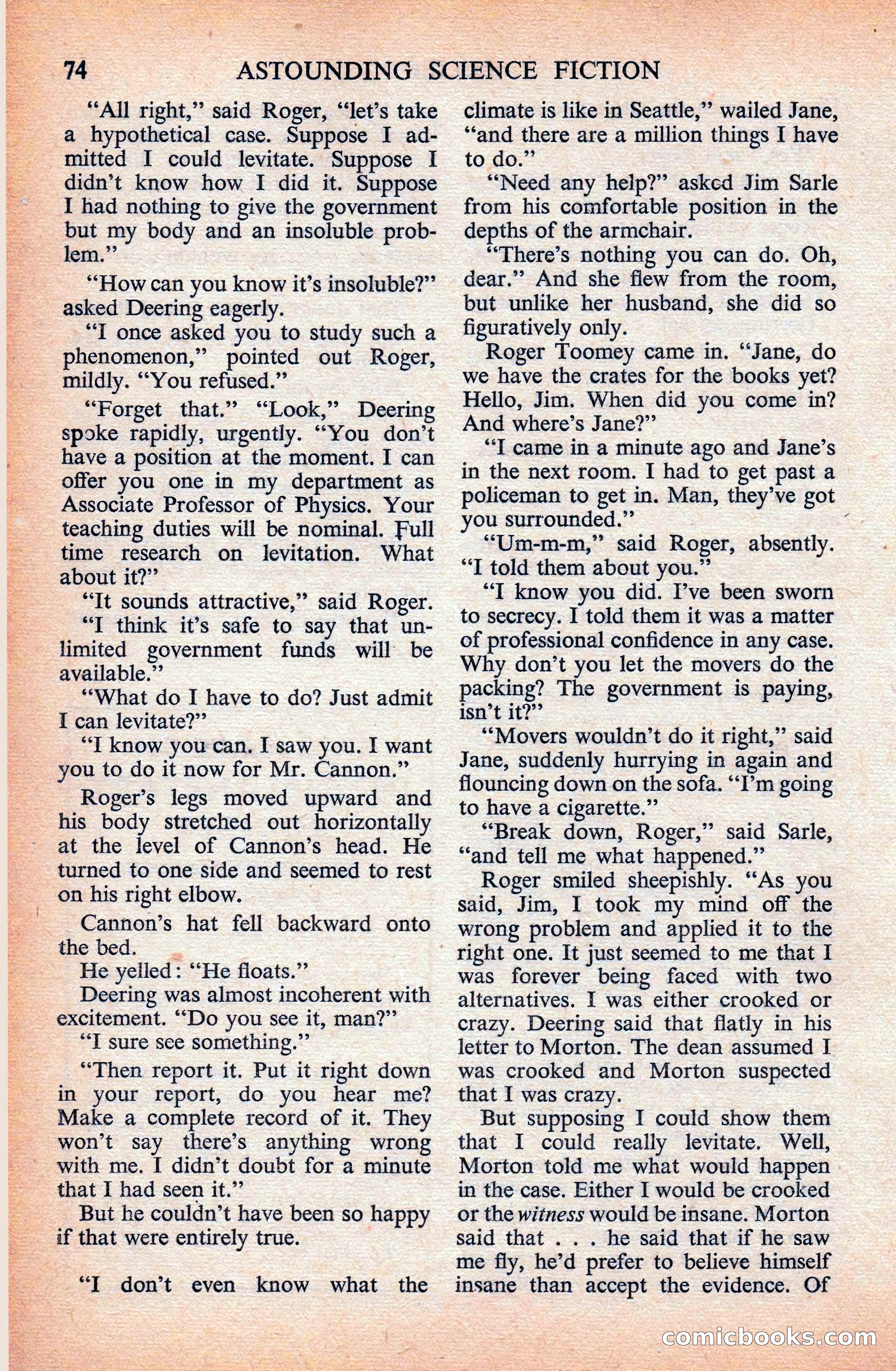 Astounding Science Fiction (British Edition) — page 76 of 133