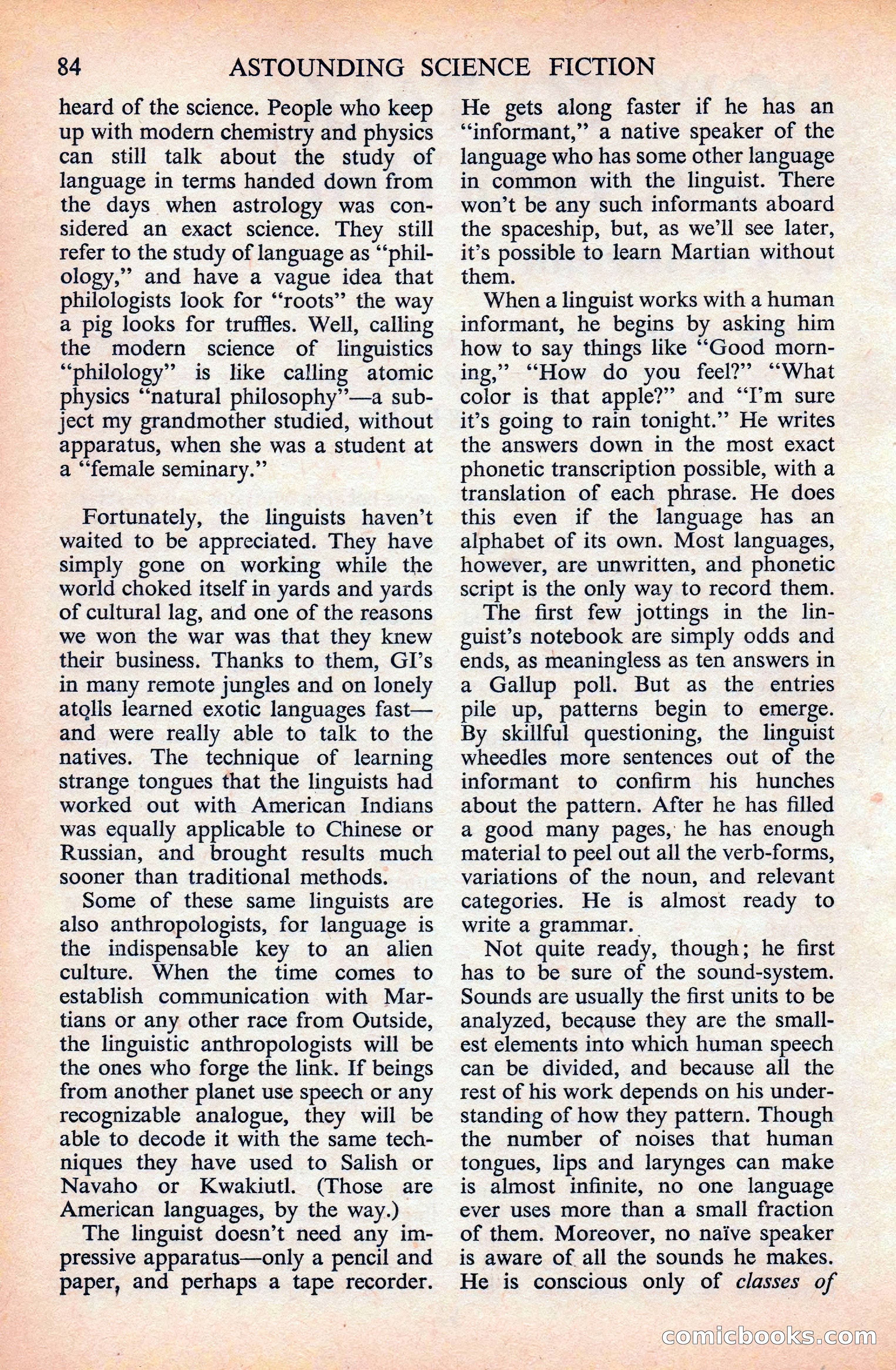 Astounding Science Fiction (British Edition) — page 86 of 133