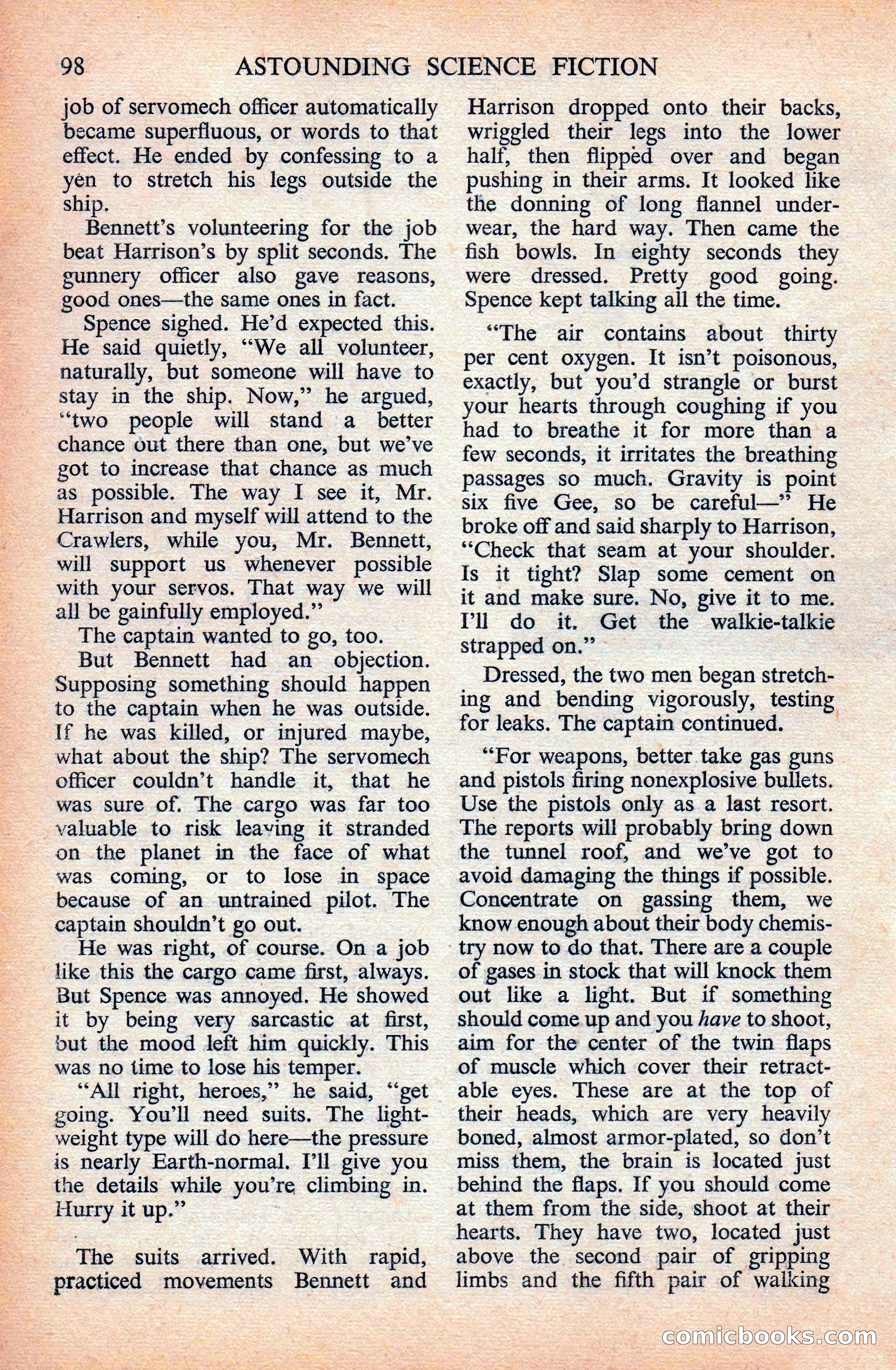 Astounding Science Fiction (British Edition) — page 100 of 133