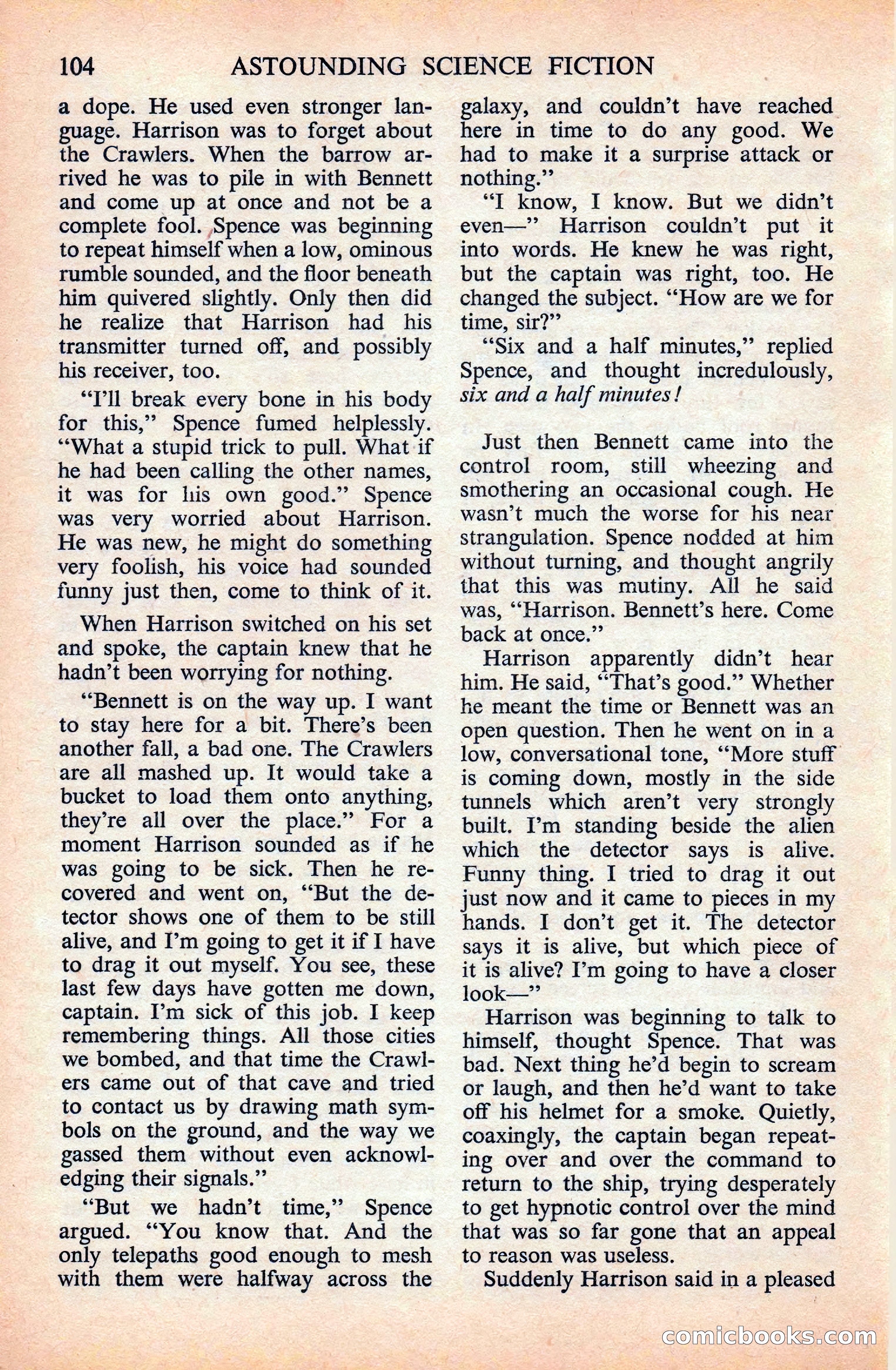Astounding Science Fiction (British Edition) — page 106 of 133