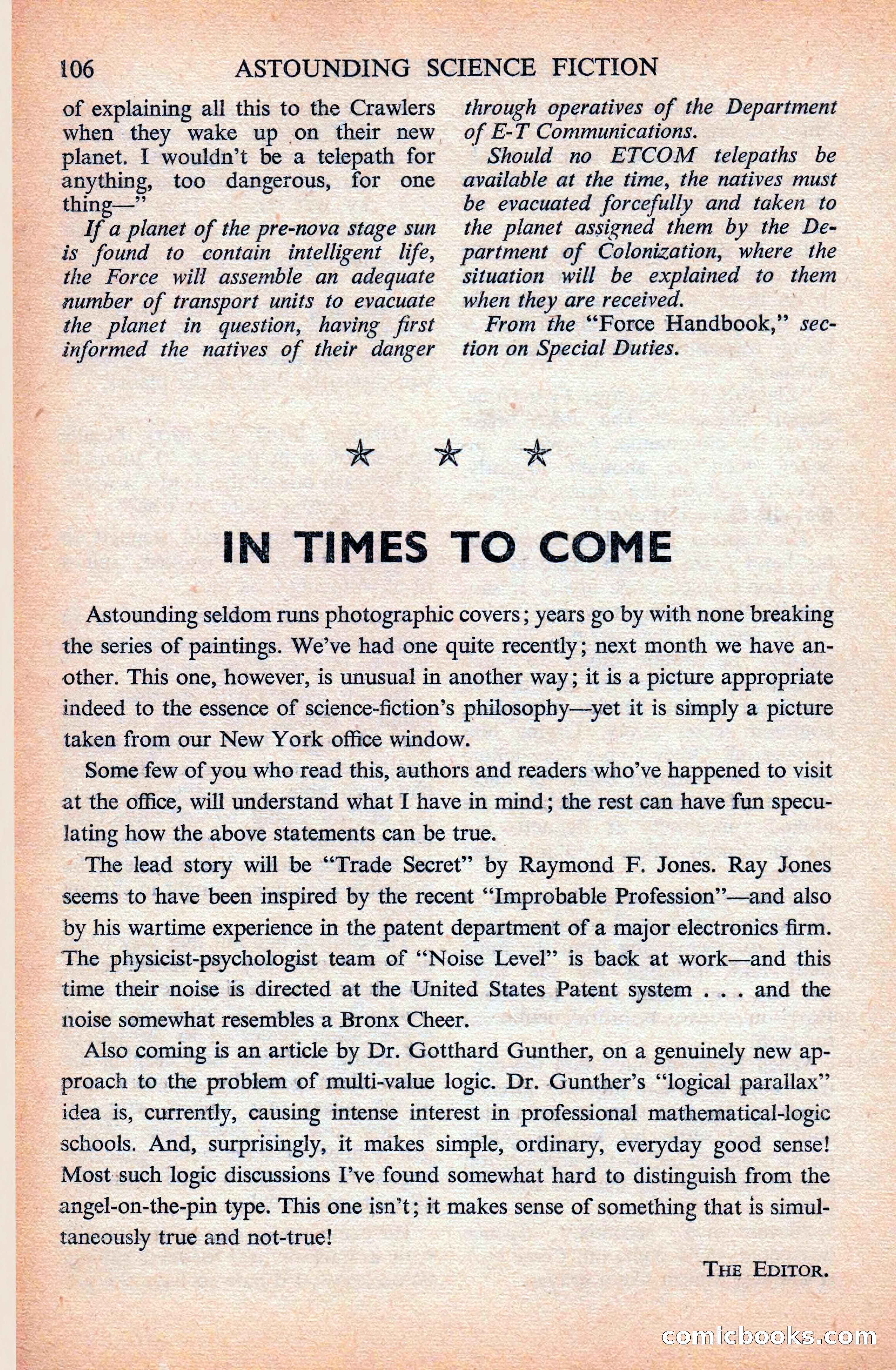 Astounding Science Fiction (British Edition) — page 108 of 133