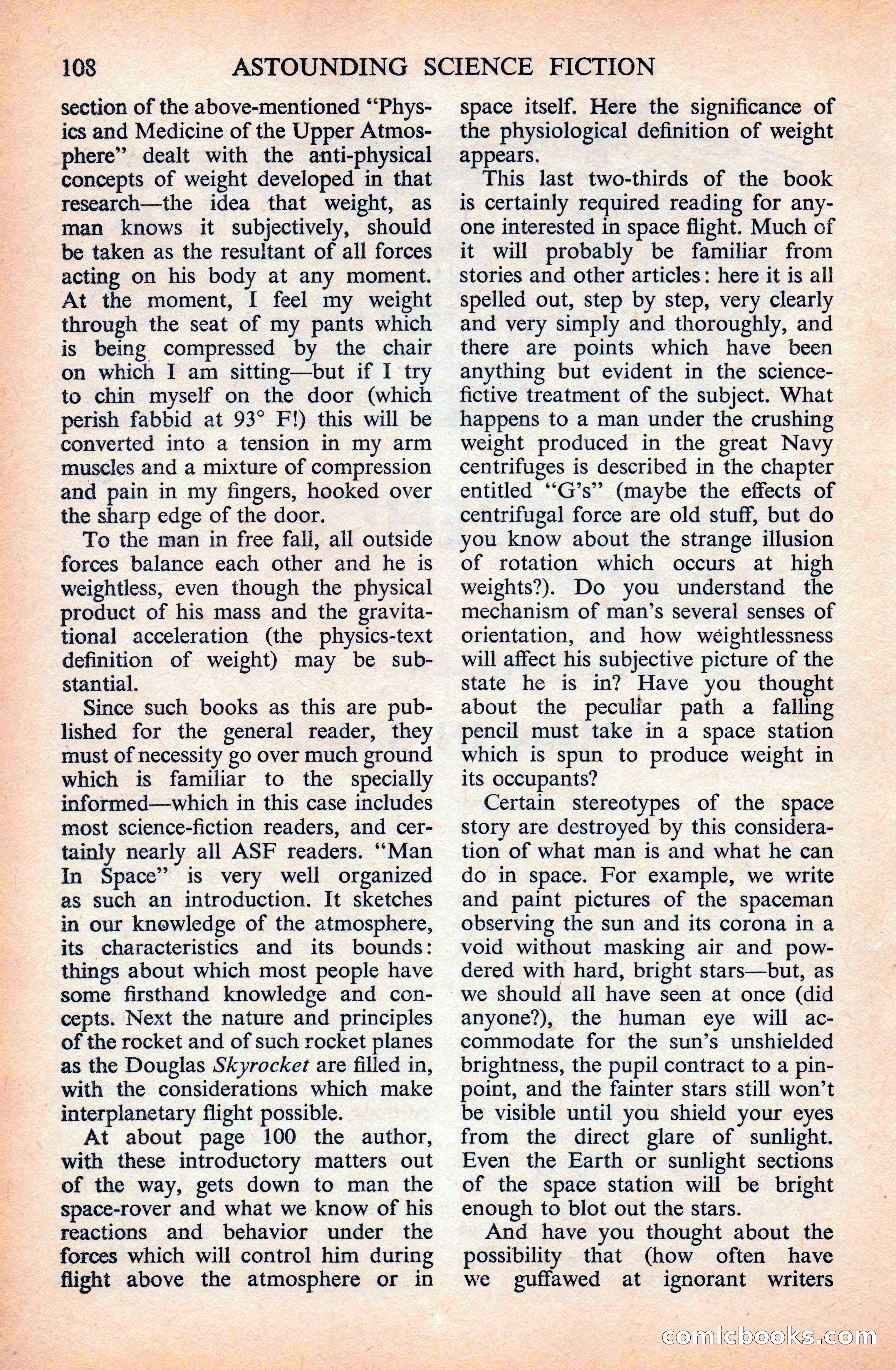Astounding Science Fiction (British Edition) — page 110 of 133