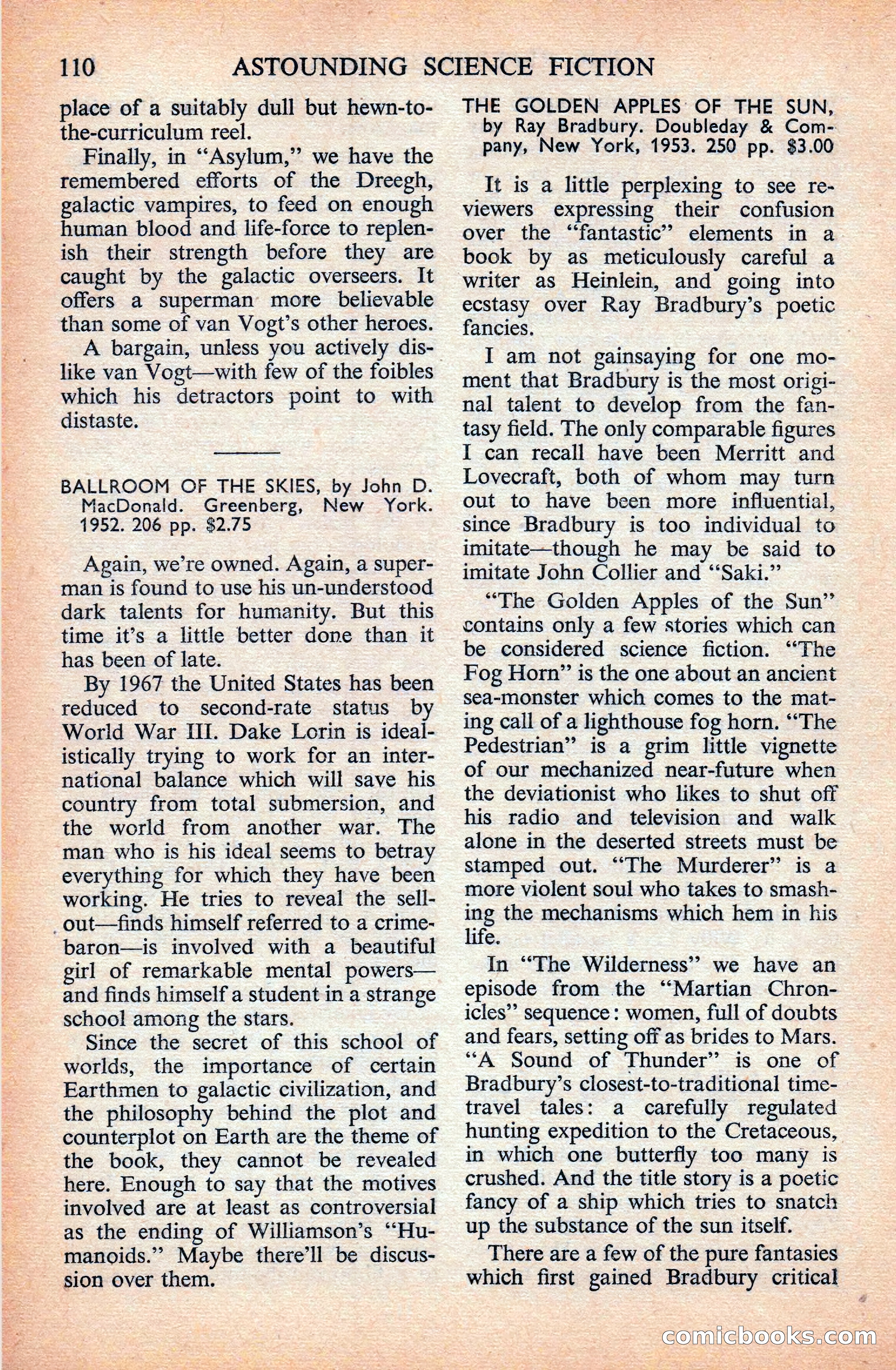 Astounding Science Fiction (British Edition) — page 112 of 133