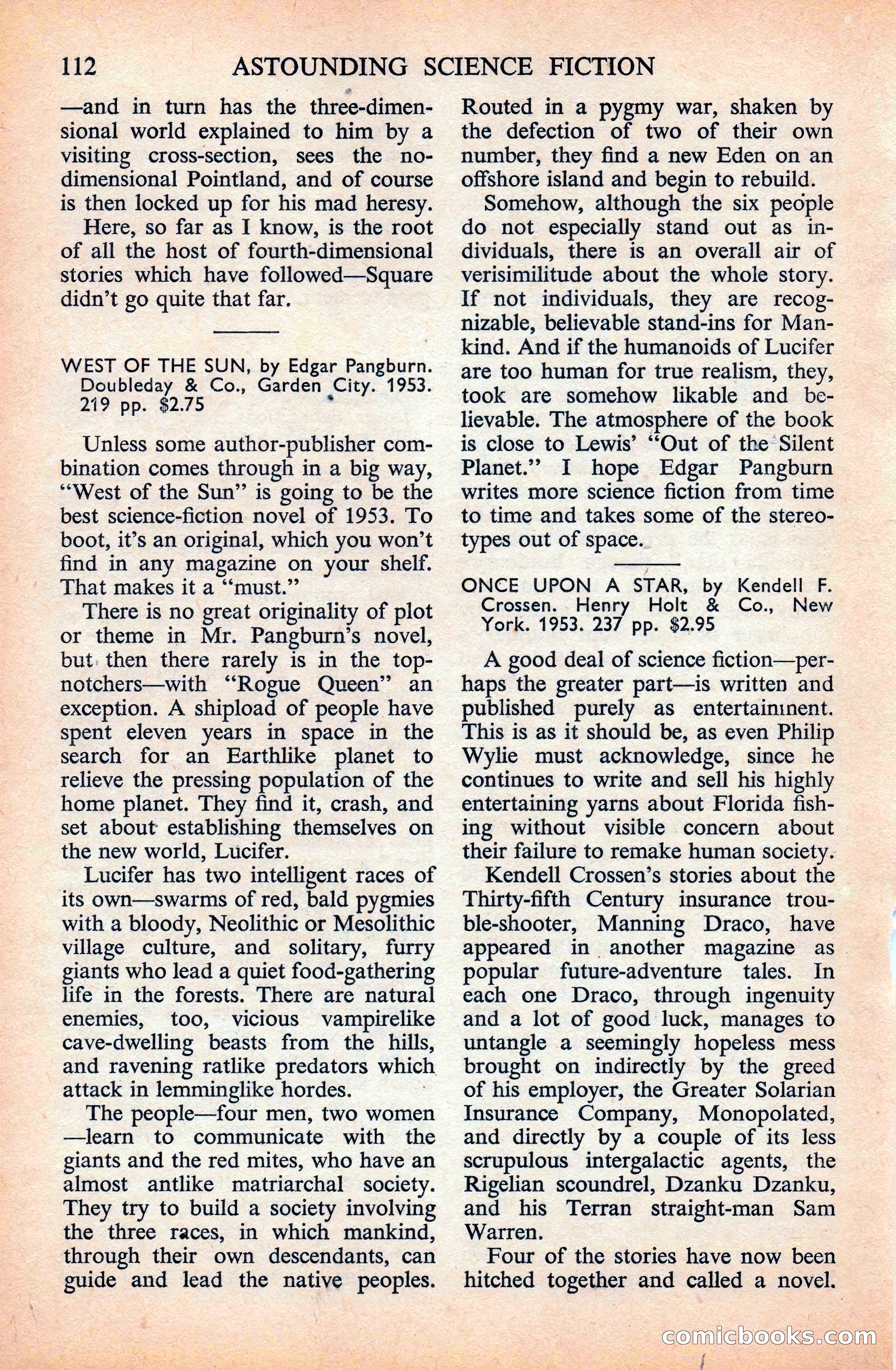 Astounding Science Fiction (British Edition) — page 114 of 133